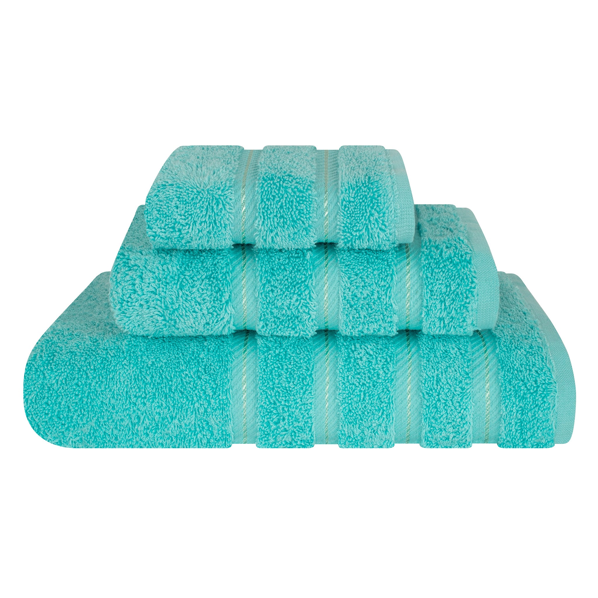 American-softlinen 3 Piece Luxury Hotel Towel Set 20 set case pack turquoise-blue-1