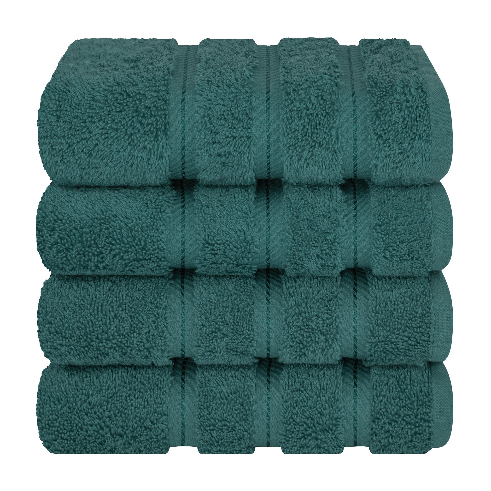  American-softlinen 100% Turkish Cotton 4 Pack Hand Towel Set  colonial-blue-7