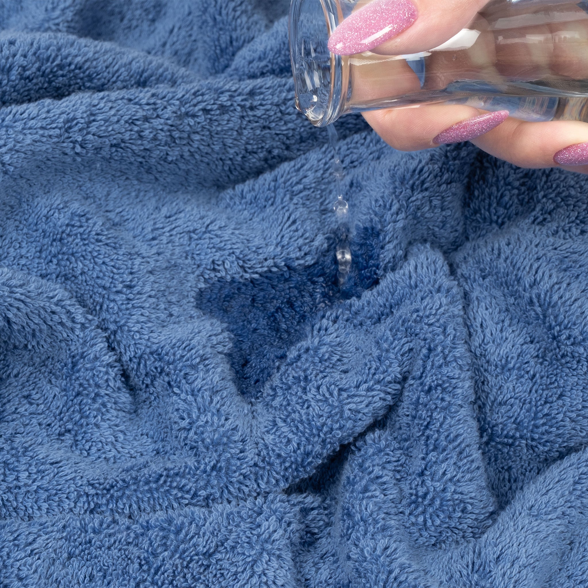 American-softlinen 100% Turkish Cotton 4 Pack Hand Towel Set electric-blue-6