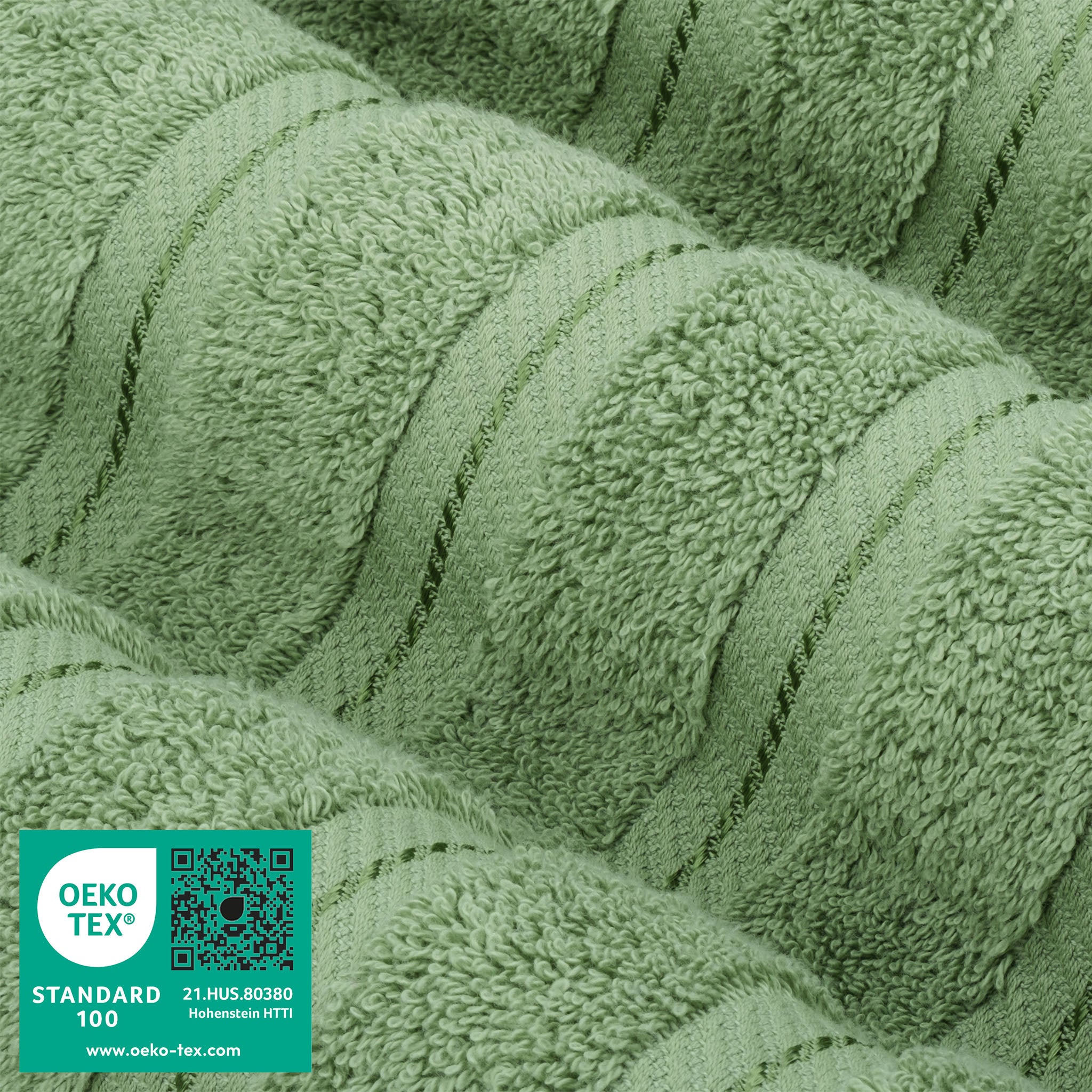  American-softlinen 100% Turkish Cotton 4 Pack Hand Towel Set  sage-green-3