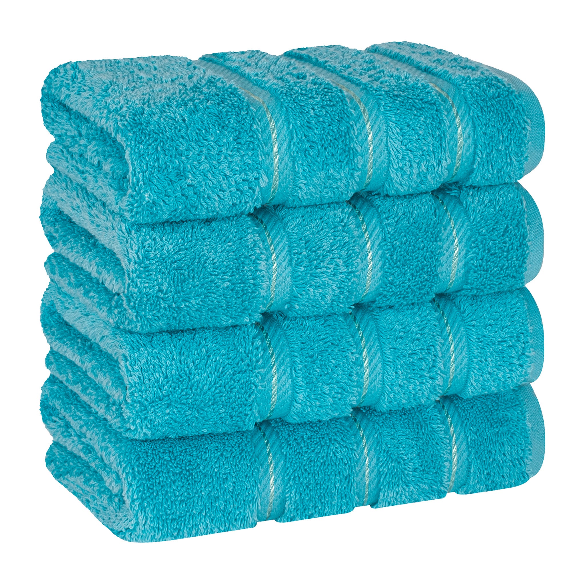 American-softlinen 100% Turkish Cotton 4 Pack Hand Towel Set Wholesale aqua-1