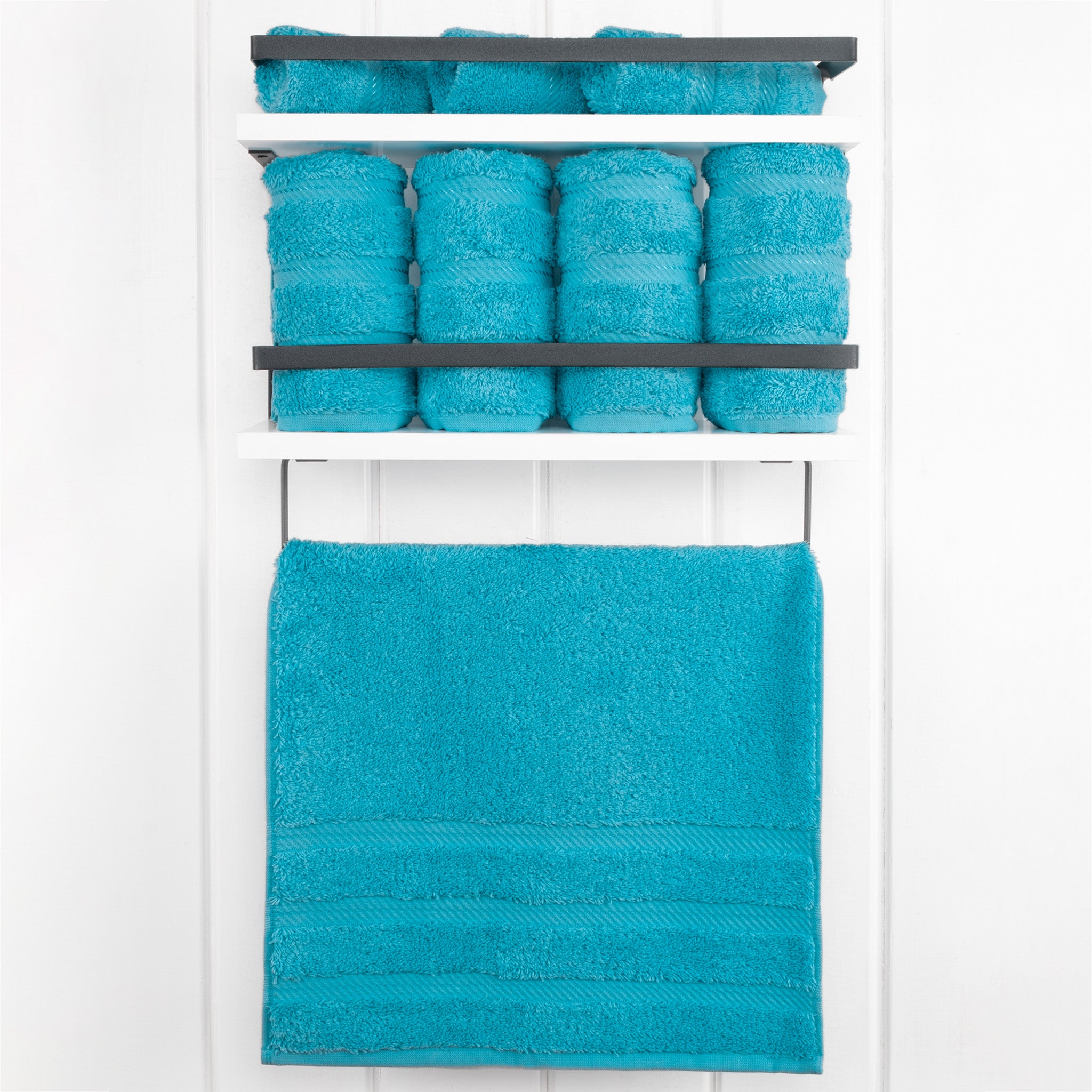 American-softlinen 100% Turkish Cotton 4 Pack Hand Towel Set Wholesale aqua-2