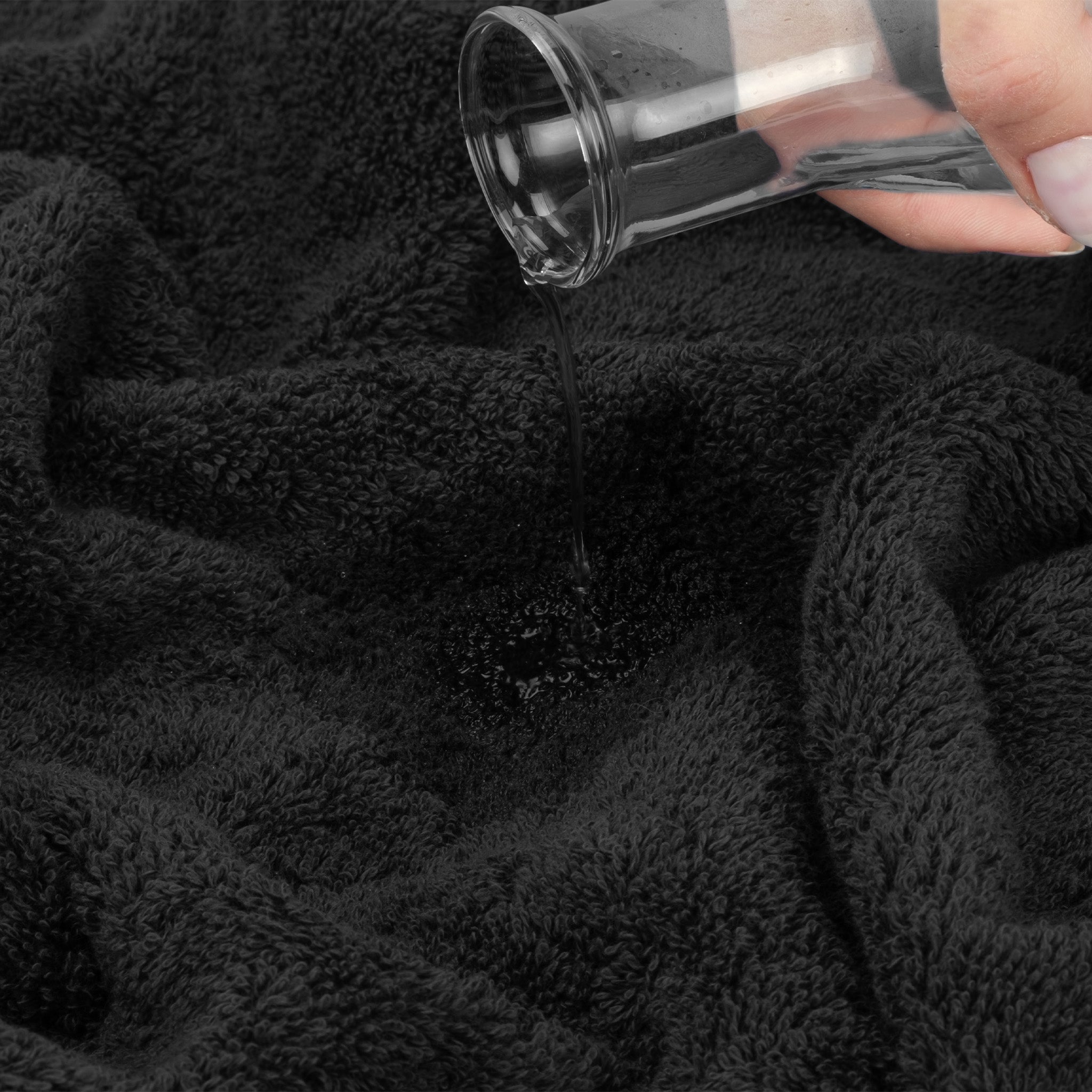 American-softlinen 100% Turkish Cotton 4 Pack Hand Towel Set Wholesale black-6
