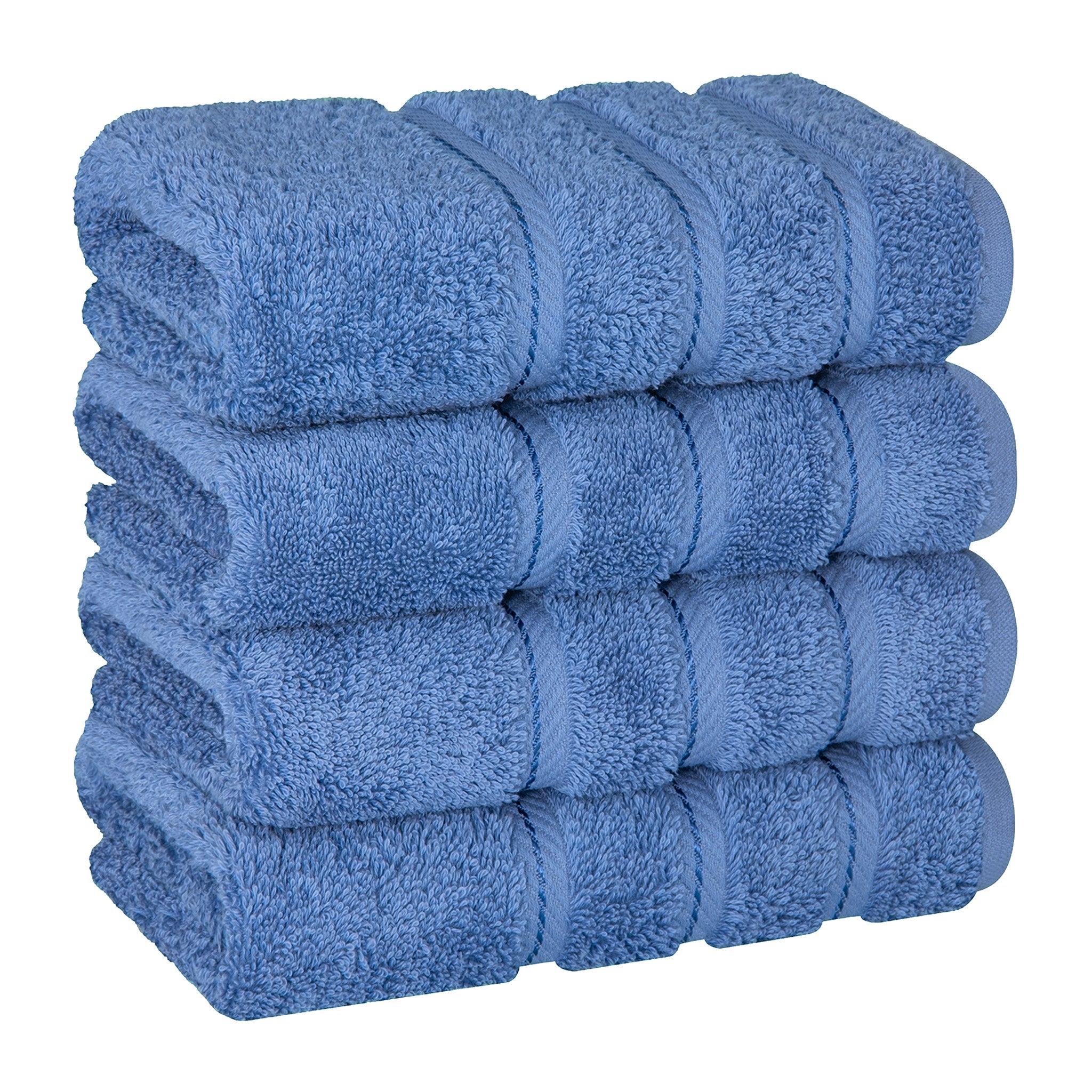American-softlinen 100% Turkish Cotton 4 Pack Hand Towel Set Wholesale electric-blue-1