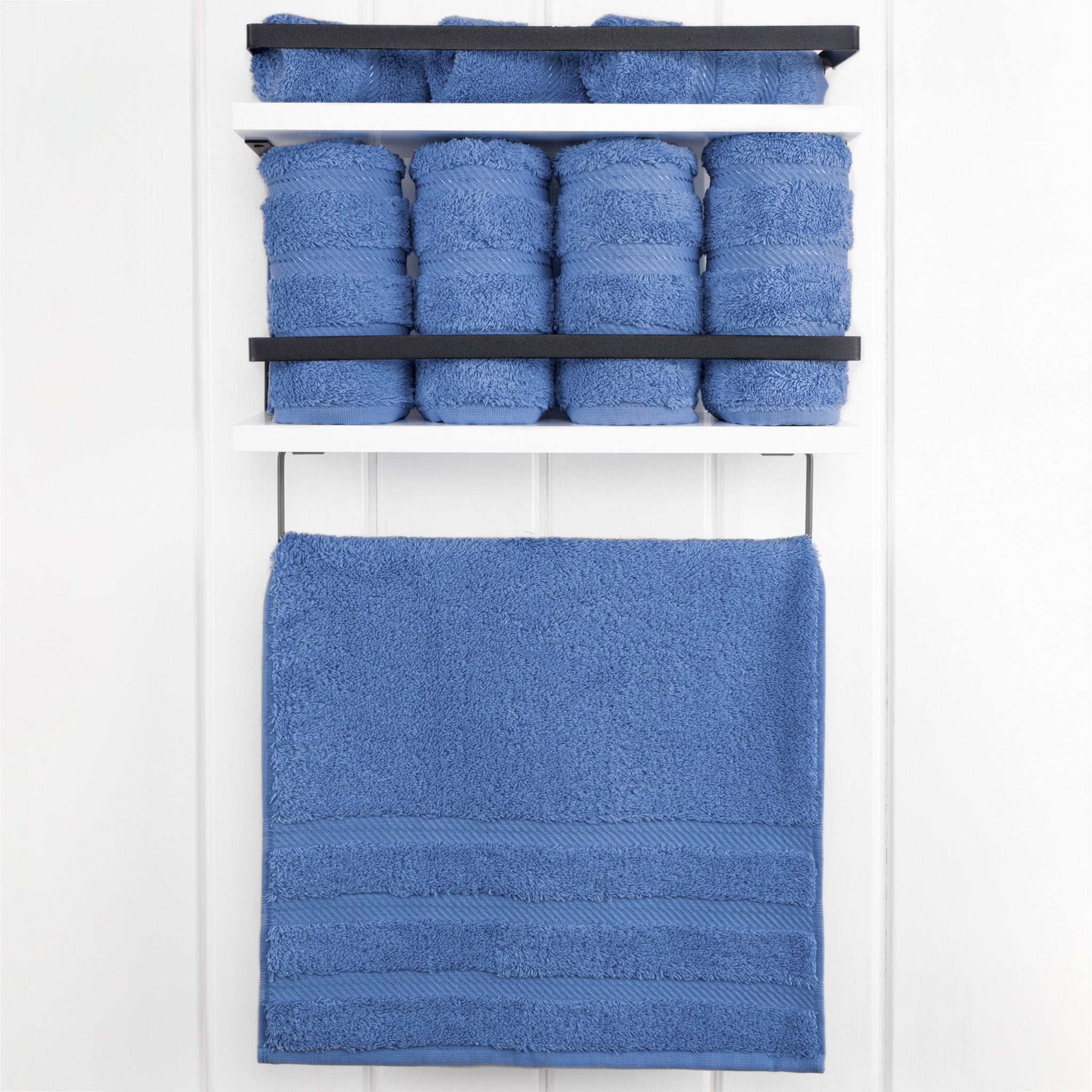 American-softlinen 100% Turkish Cotton 4 Pack Hand Towel Set Wholesale electric-blue-2