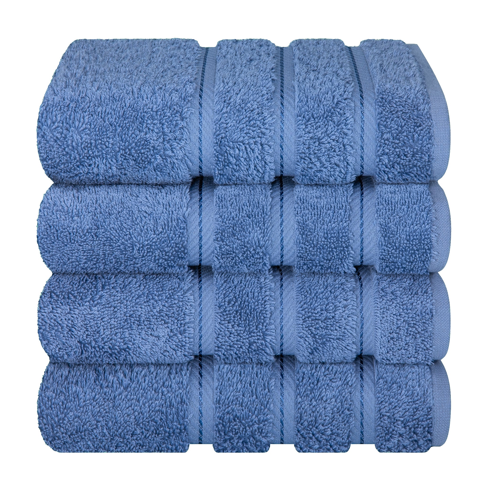 American-softlinen 100% Turkish Cotton 4 Pack Hand Towel Set Wholesale electric-blue-7