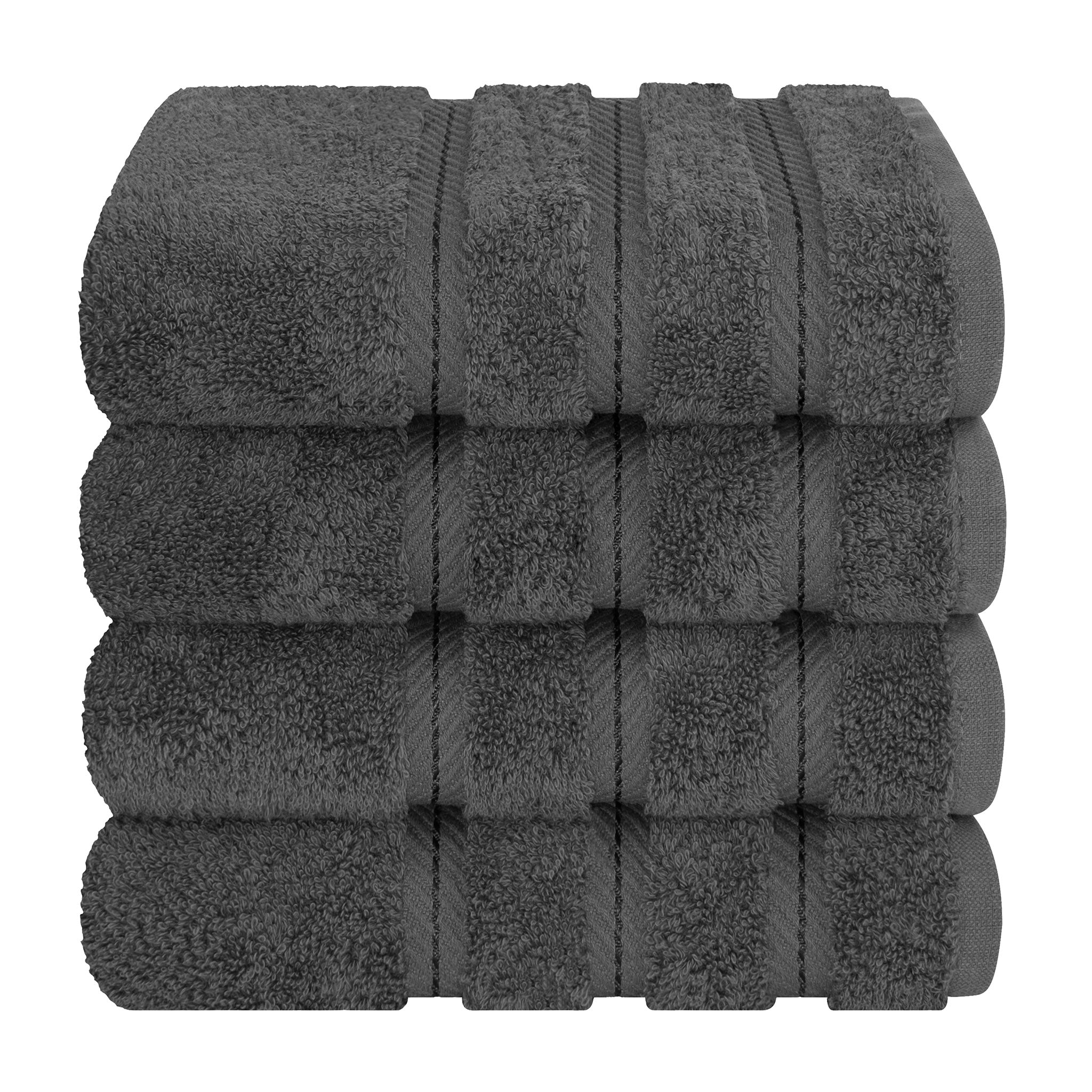 American-softlinen 100% Turkish Cotton 4 Pack Hand Towel Set Wholesale gray-7