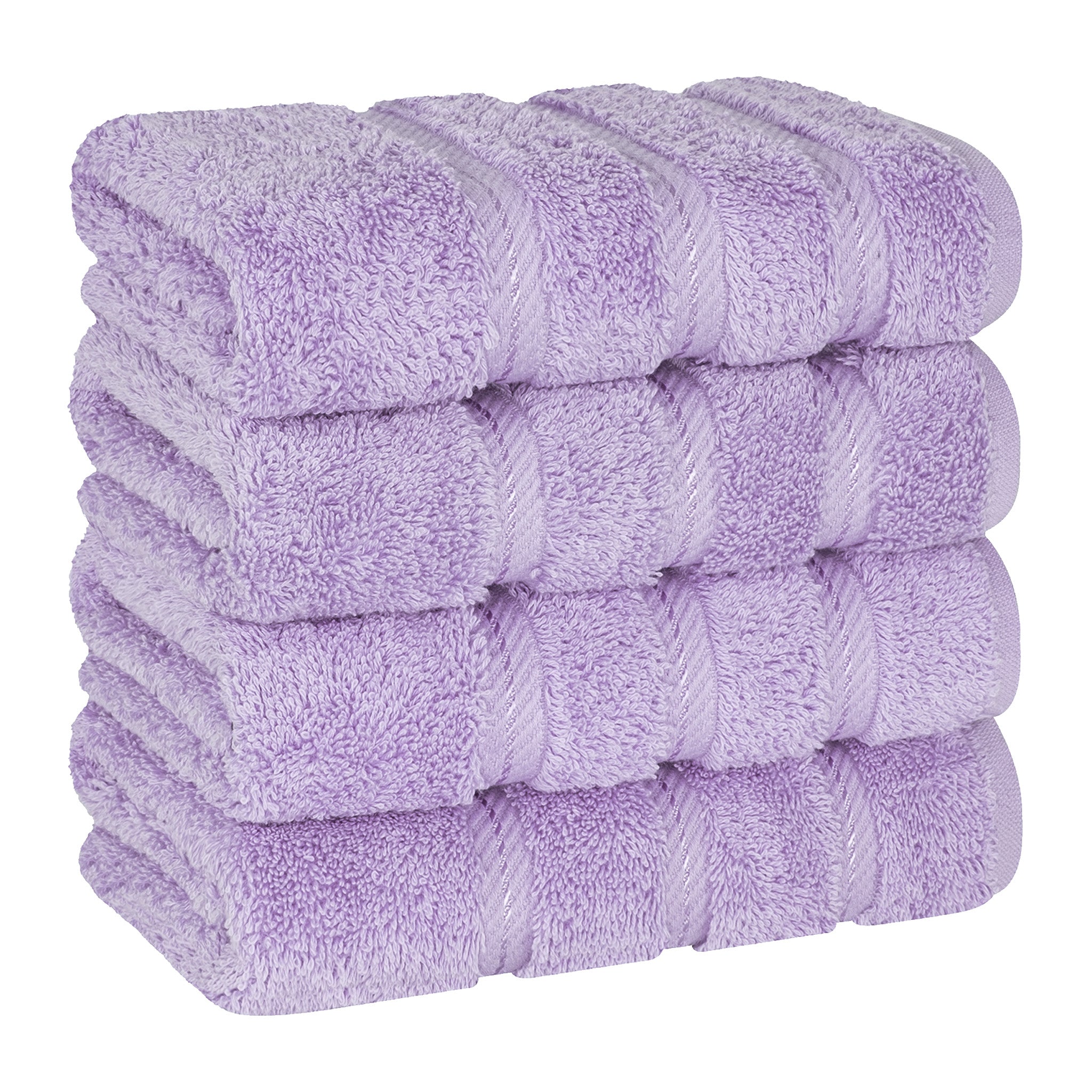 American-softlinen 100% Turkish Cotton 4 Pack Hand Towel Set Wholesale lilac-1