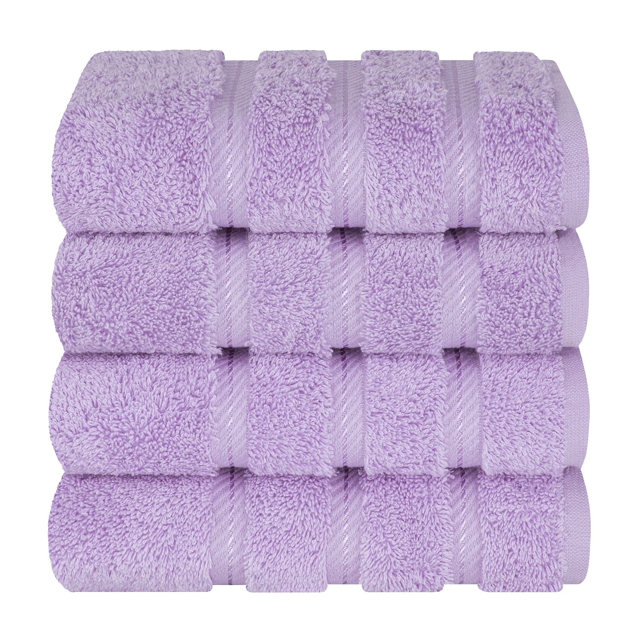 American-softlinen 100% Turkish Cotton 4 Pack Hand Towel Set Wholesale lilac-7