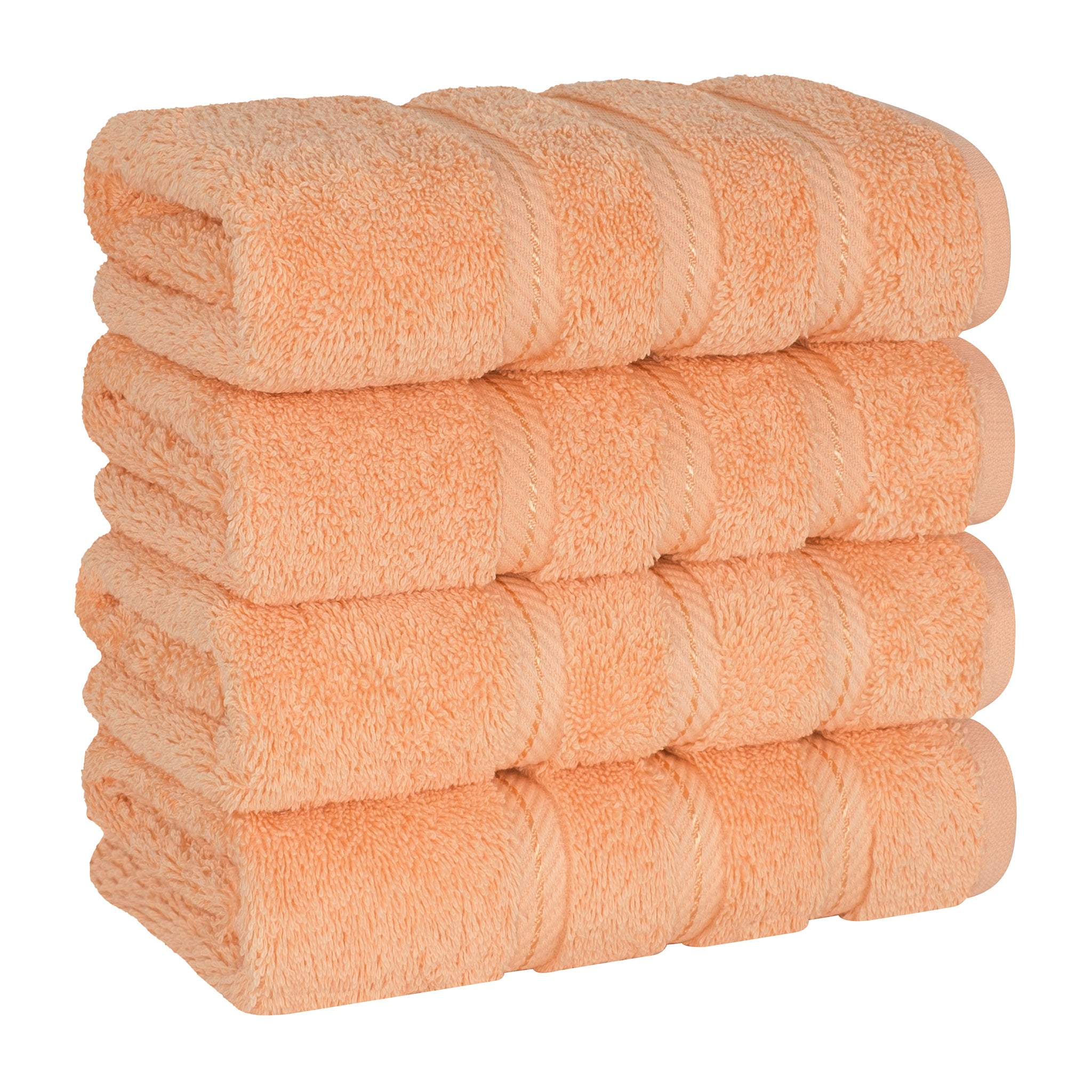 American-softlinen 100% Turkish Cotton 4 Pack Hand Towel Set Wholesale malibu-peach-1