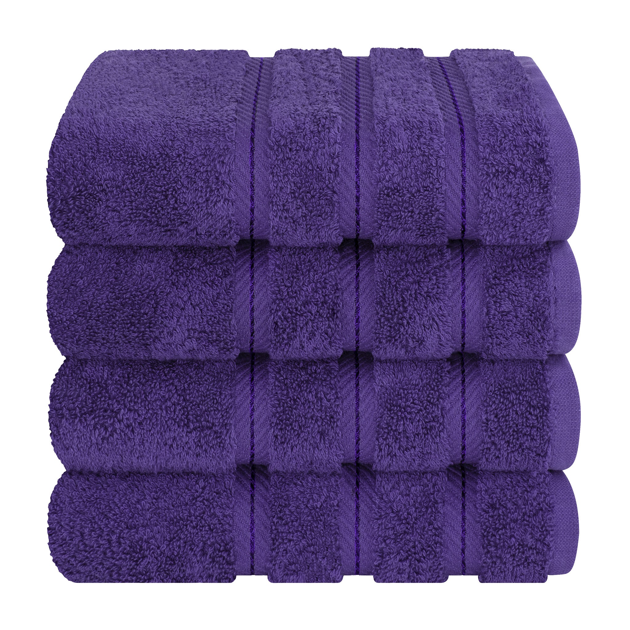 American-softlinen 100% Turkish Cotton 4 Pack Hand Towel Set Wholesale purple-7