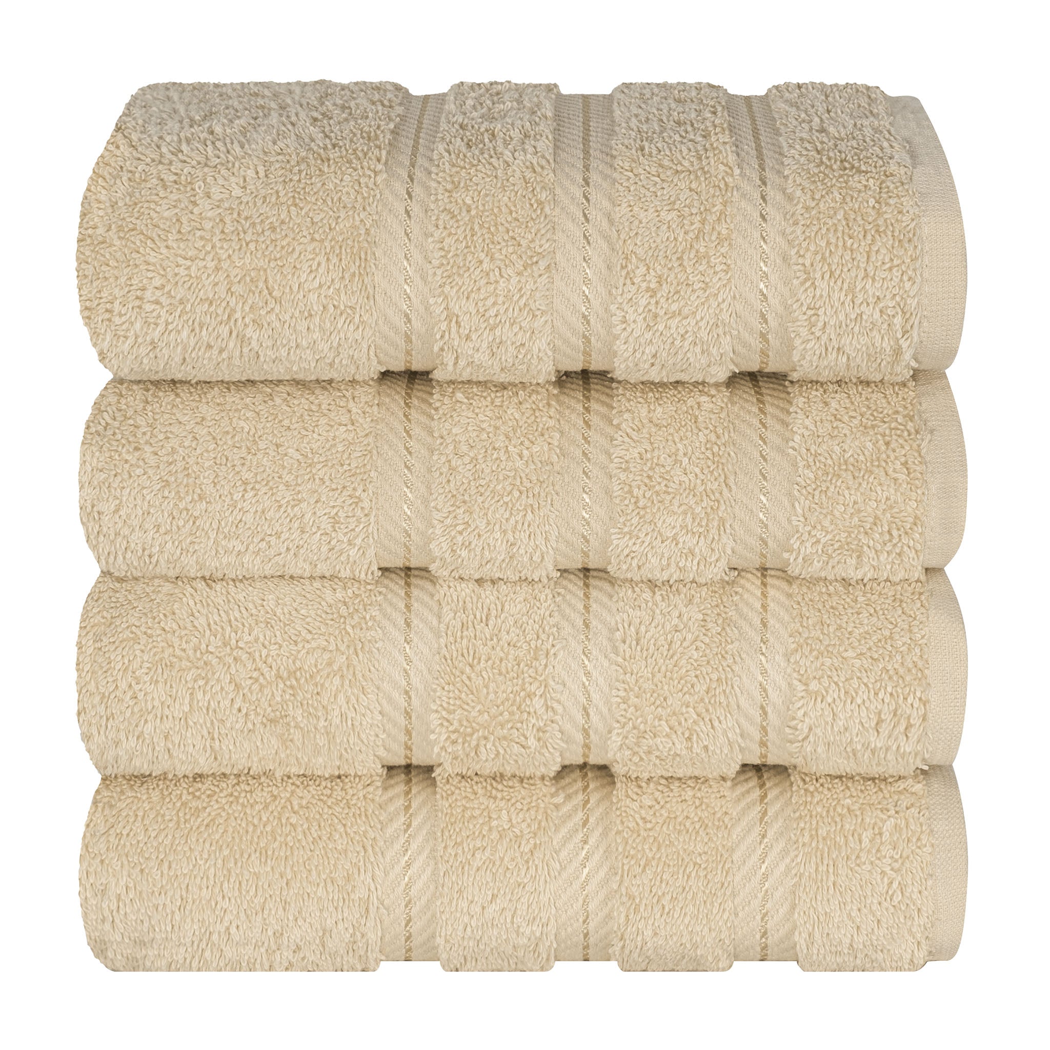 American-softlinen 100% Turkish Cotton 4 Pack Hand Towel Set Wholesale sand-taupe-7