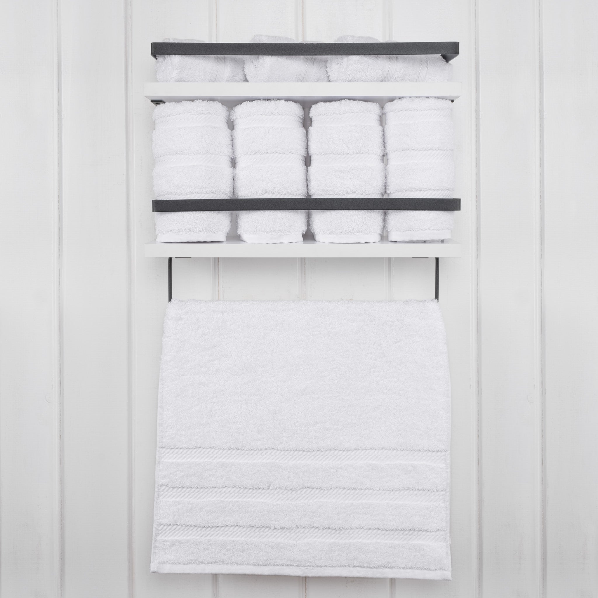 American-softlinen 100% Turkish Cotton 4 Pack Hand Towel Set Wholesale white-2