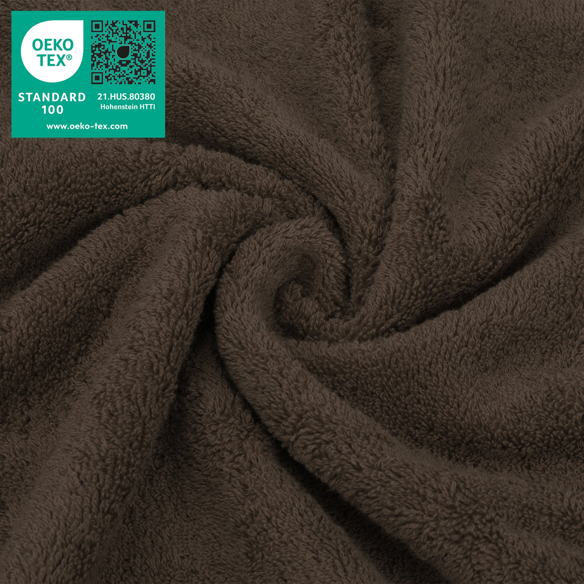  American-softlinen 100% Turkish Cotton 4 Piece Washcloth Set - Wholesale - chocolate-brown-3