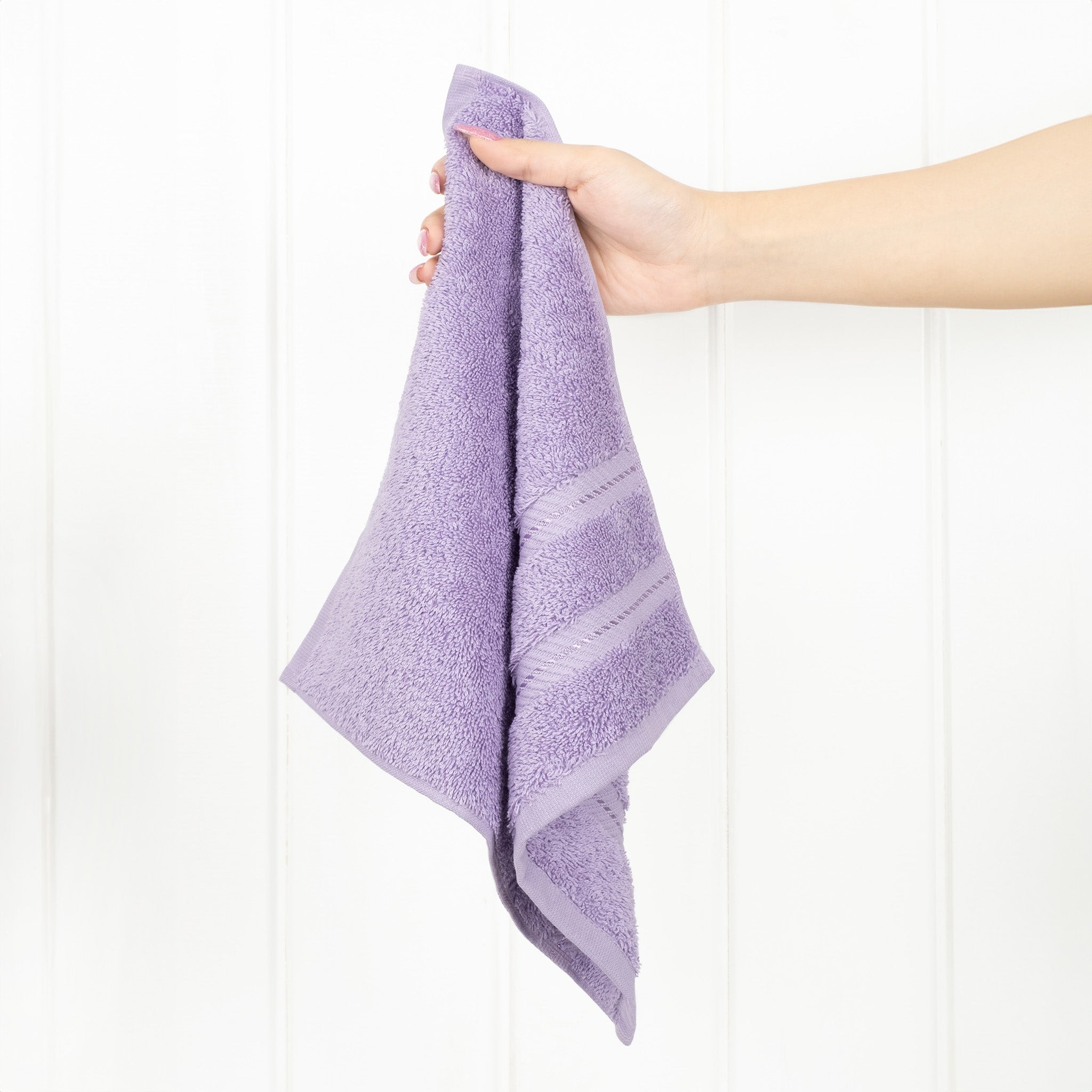 American-softlinen 100% Turkish Cotton 4 Piece Washcloth Set - Wholesale - lilac-2