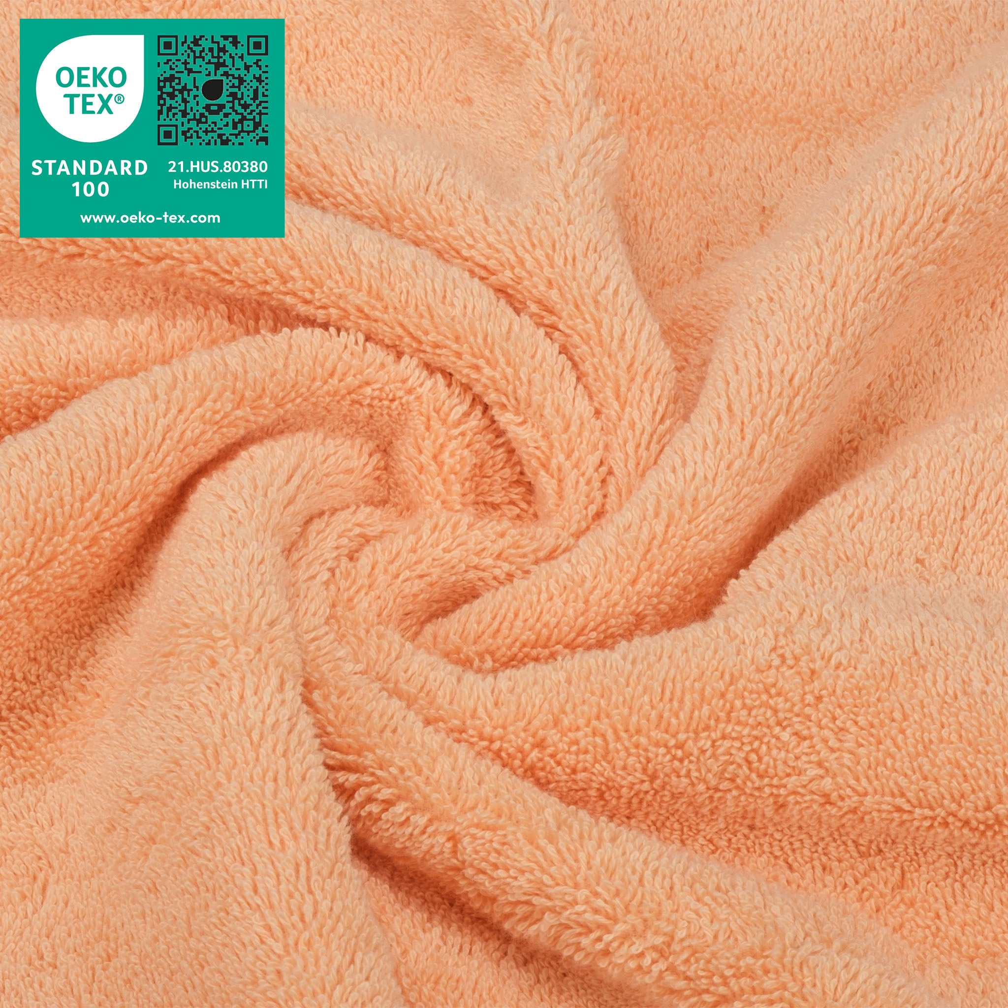  American-softlinen 100% Turkish Cotton 4 Piece Washcloth Set - Wholesale - malibu-peach-3