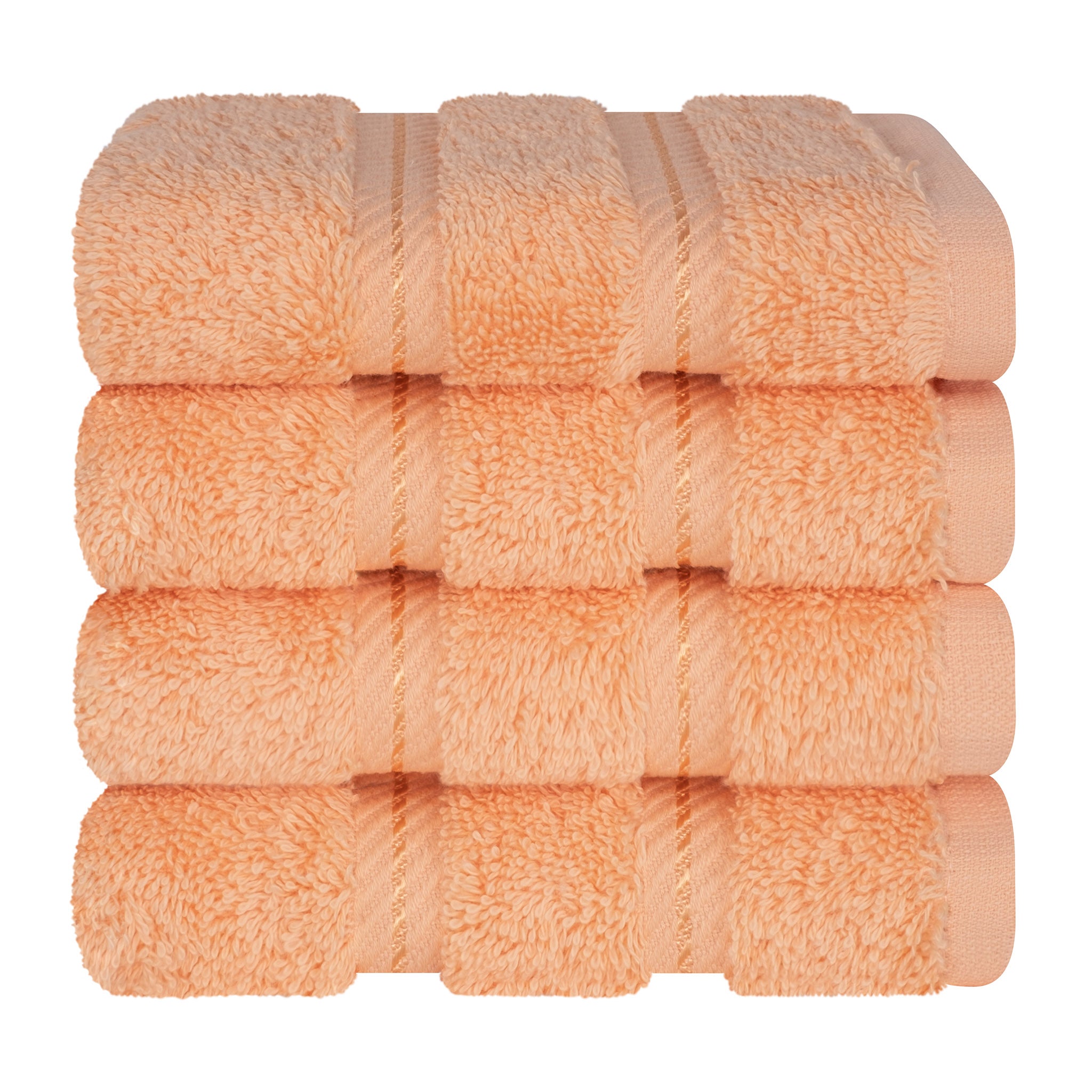  American-softlinen 100% Turkish Cotton 4 Piece Washcloth Set - Wholesale - malibu-peach-7