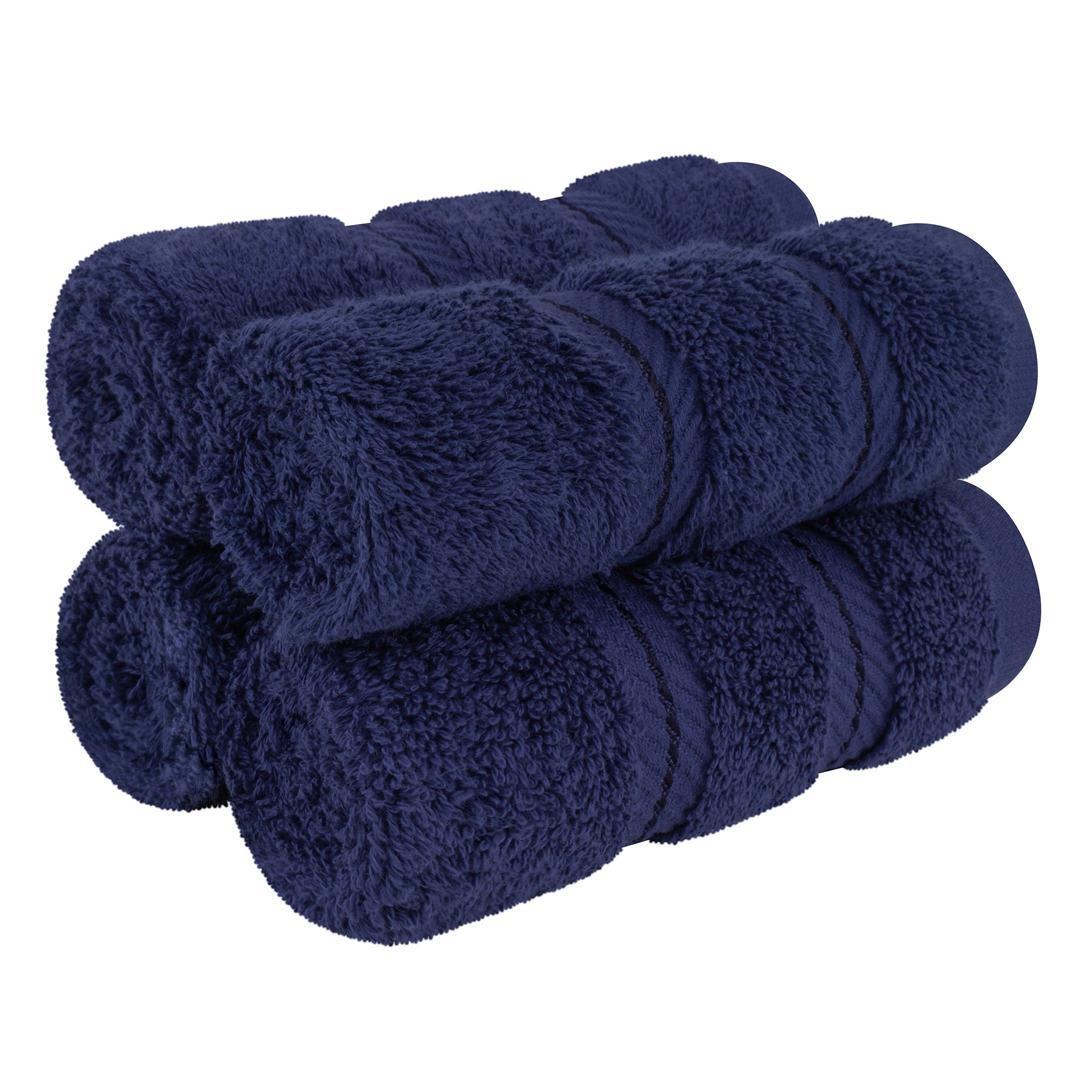  American-softlinen 100% Turkish Cotton 4 Piece Washcloth Set - Wholesale - navy-blue-1