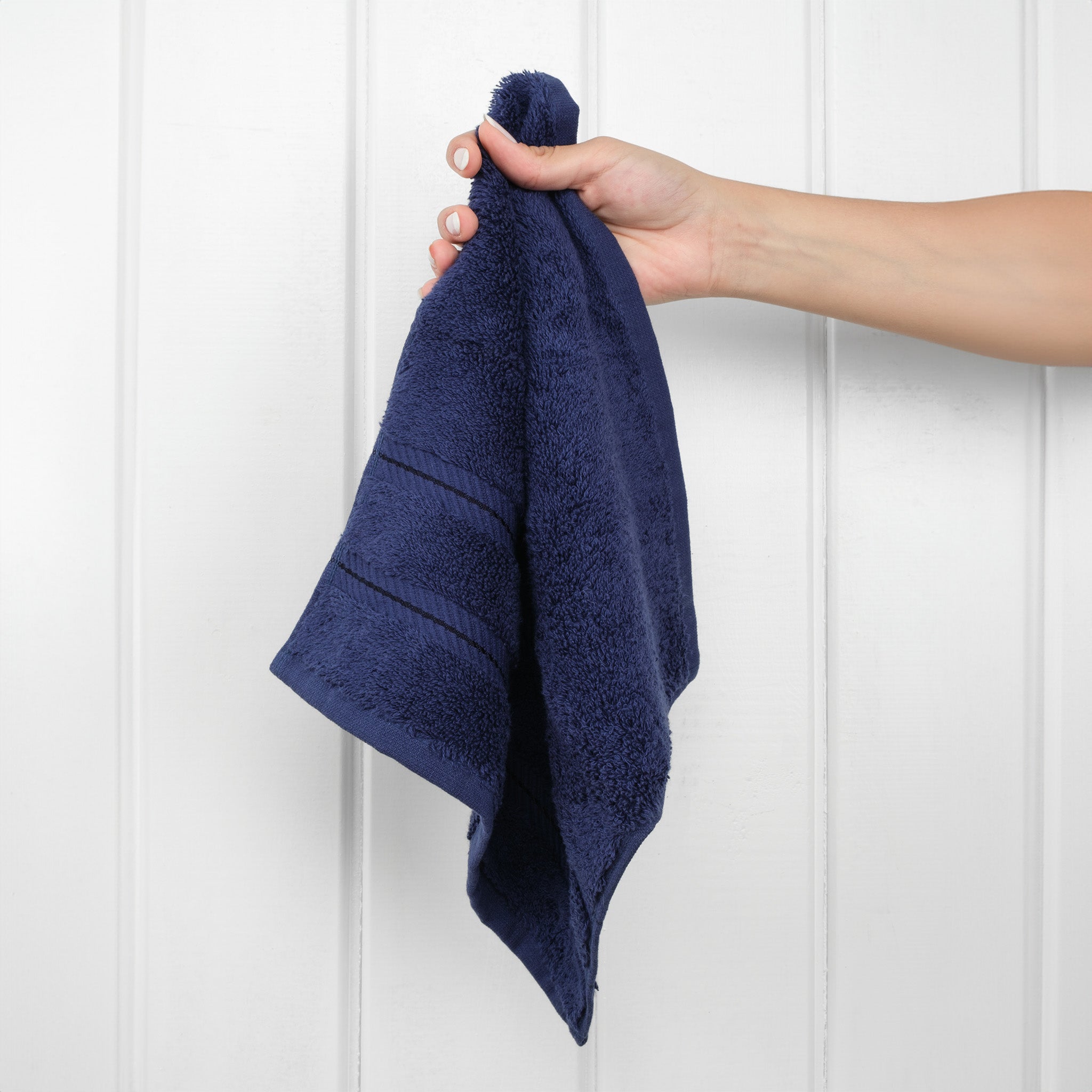  American-softlinen 100% Turkish Cotton 4 Piece Washcloth Set - Wholesale - navy-blue-2