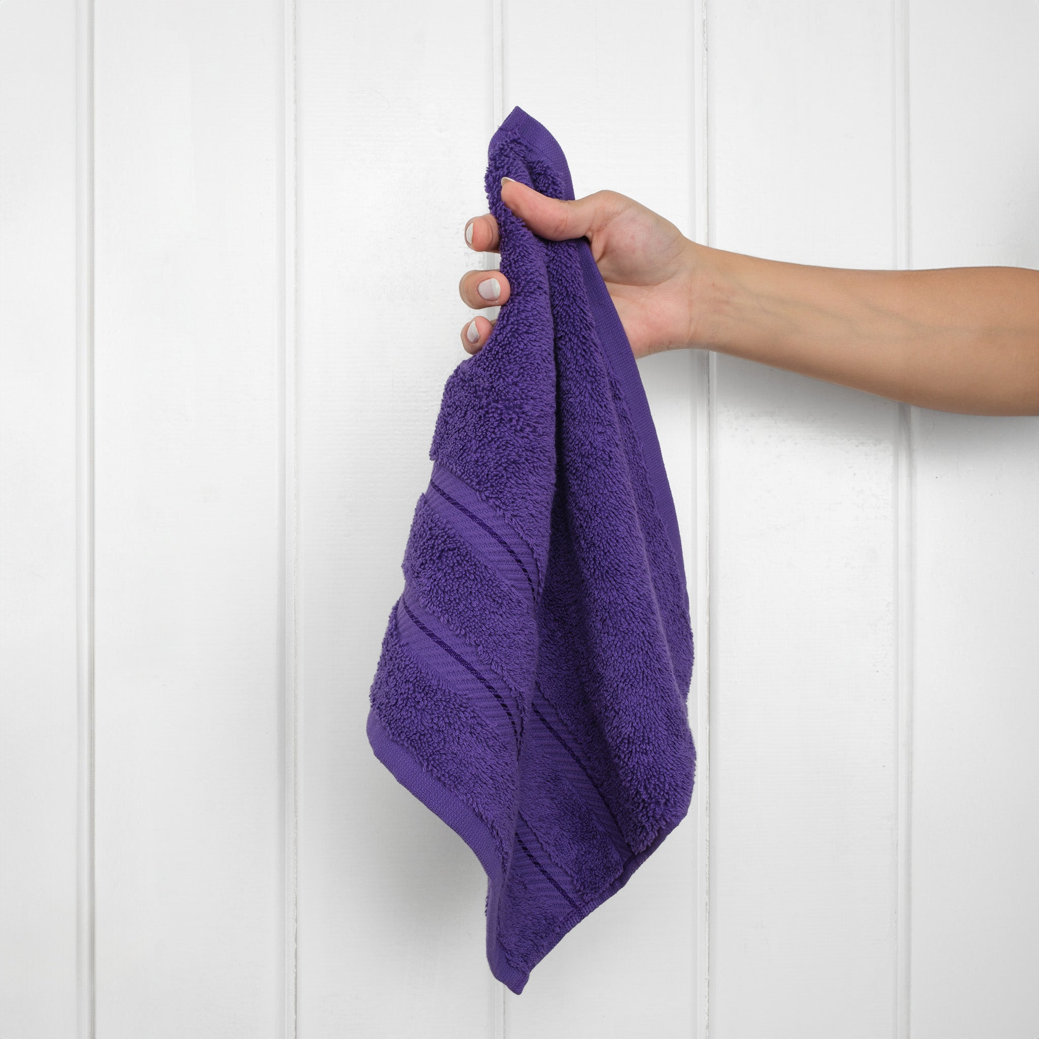  American-softlinen 100% Turkish Cotton 4 Piece Washcloth Set - Wholesale - purple-2