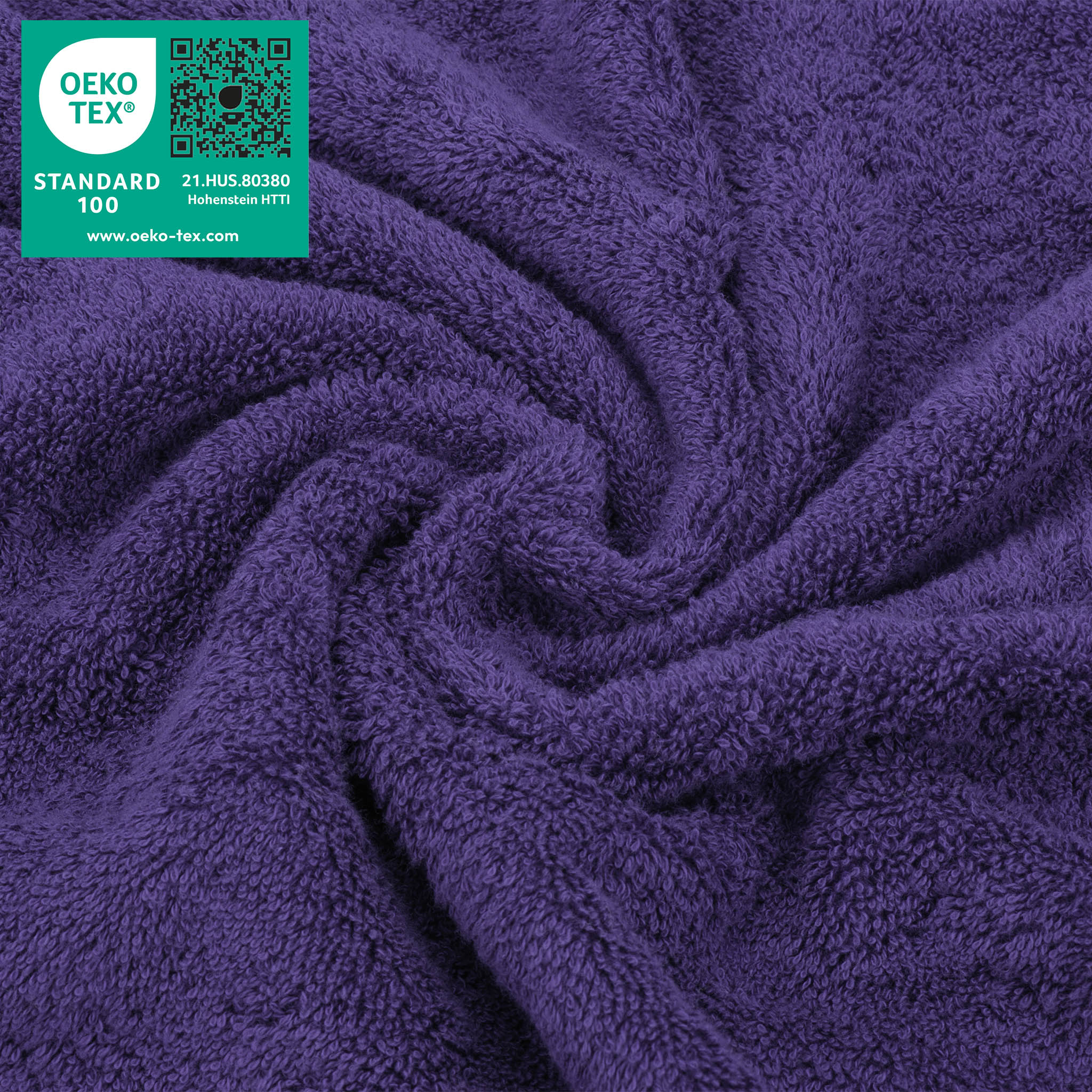  American-softlinen 100% Turkish Cotton 4 Piece Washcloth Set - Wholesale - purple-3
