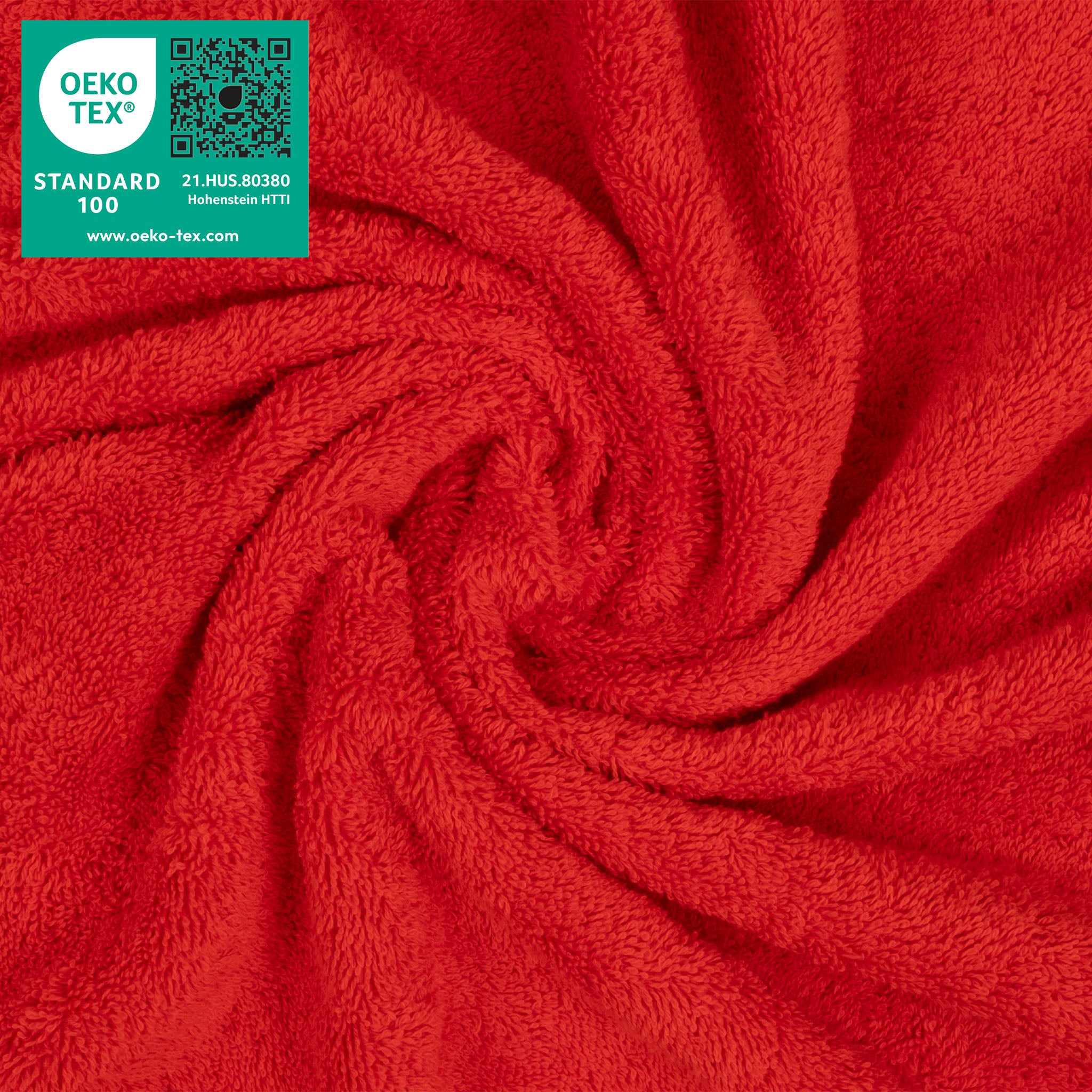 American-softlinen 100% Turkish Cotton 4 Piece Washcloth Set - Wholesale - red-3
