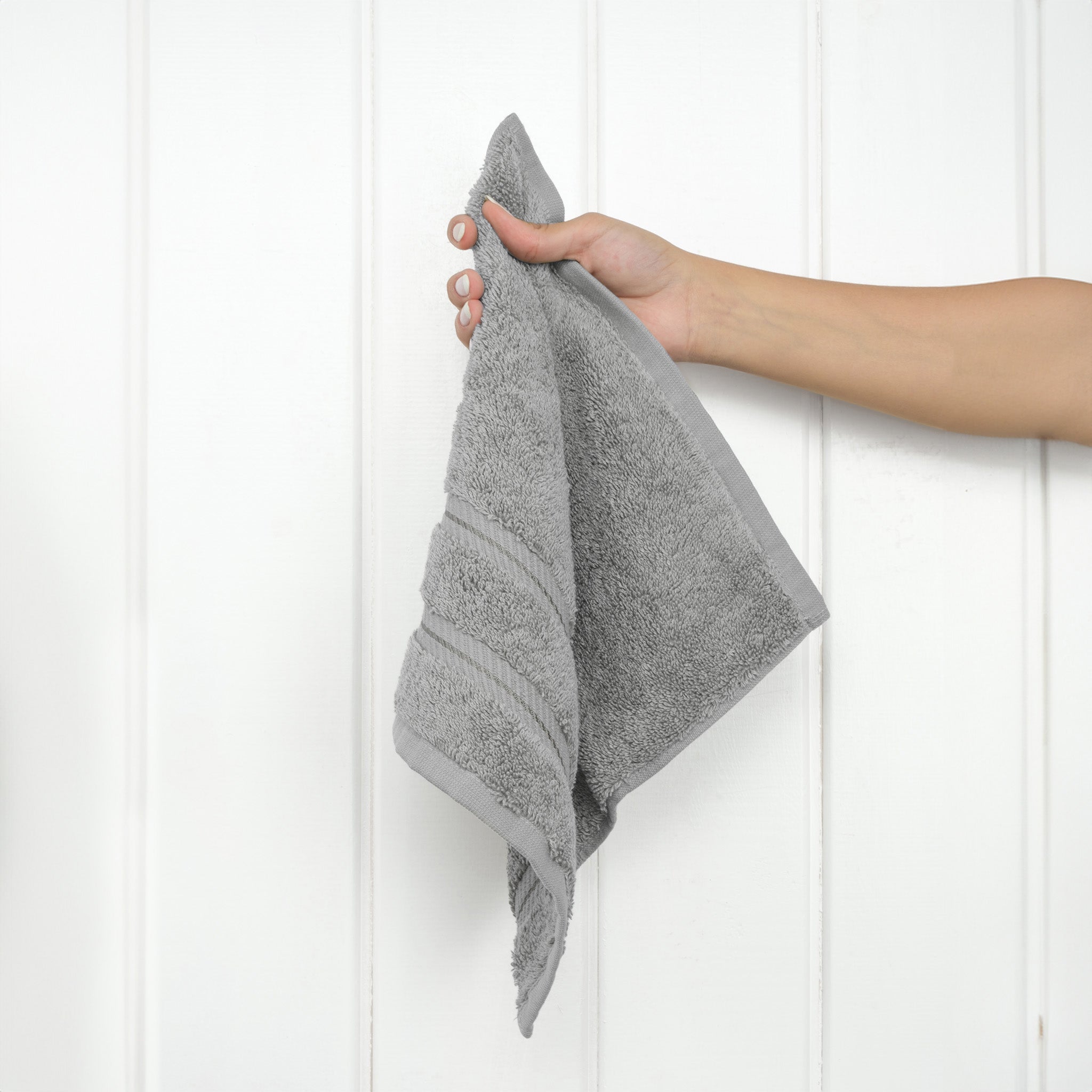  American-softlinen 100% Turkish Cotton 4 Piece Washcloth Set - Wholesale - rockridge-gray-2