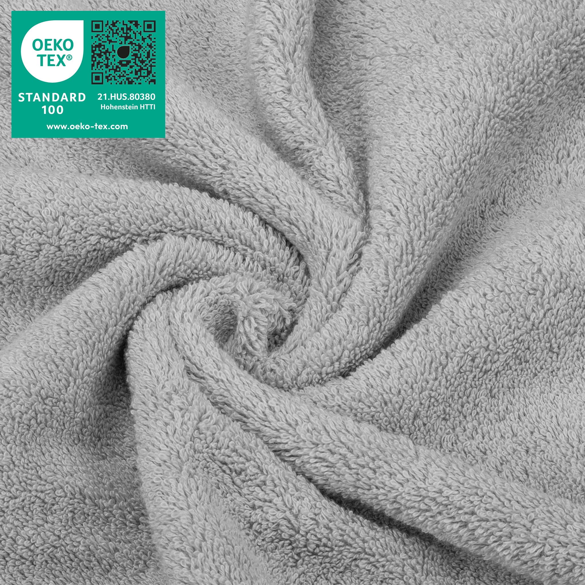  American-softlinen 100% Turkish Cotton 4 Piece Washcloth Set - Wholesale - rockridge-gray-3