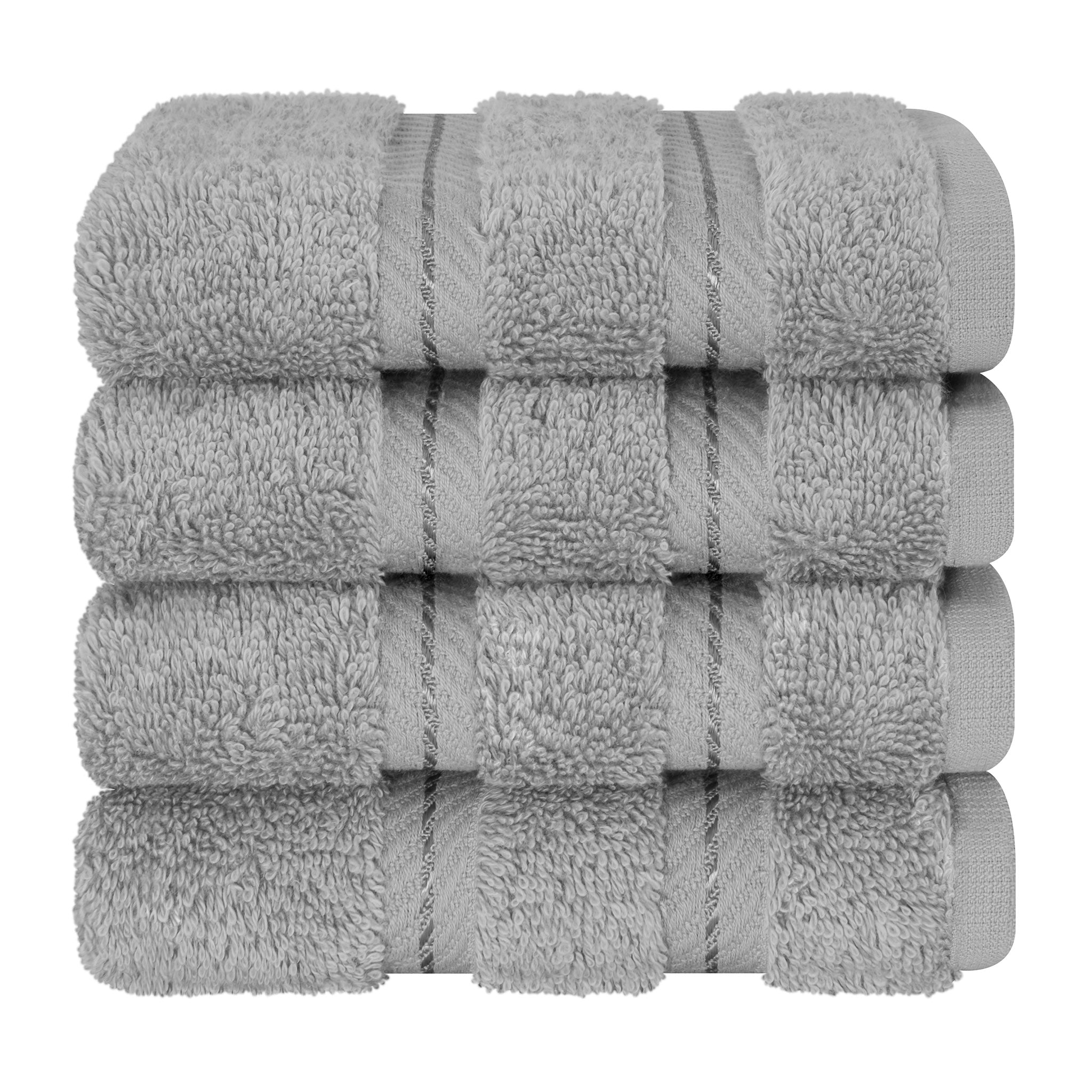  American-softlinen 100% Turkish Cotton 4 Piece Washcloth Set - Wholesale - rockridge-gray-7