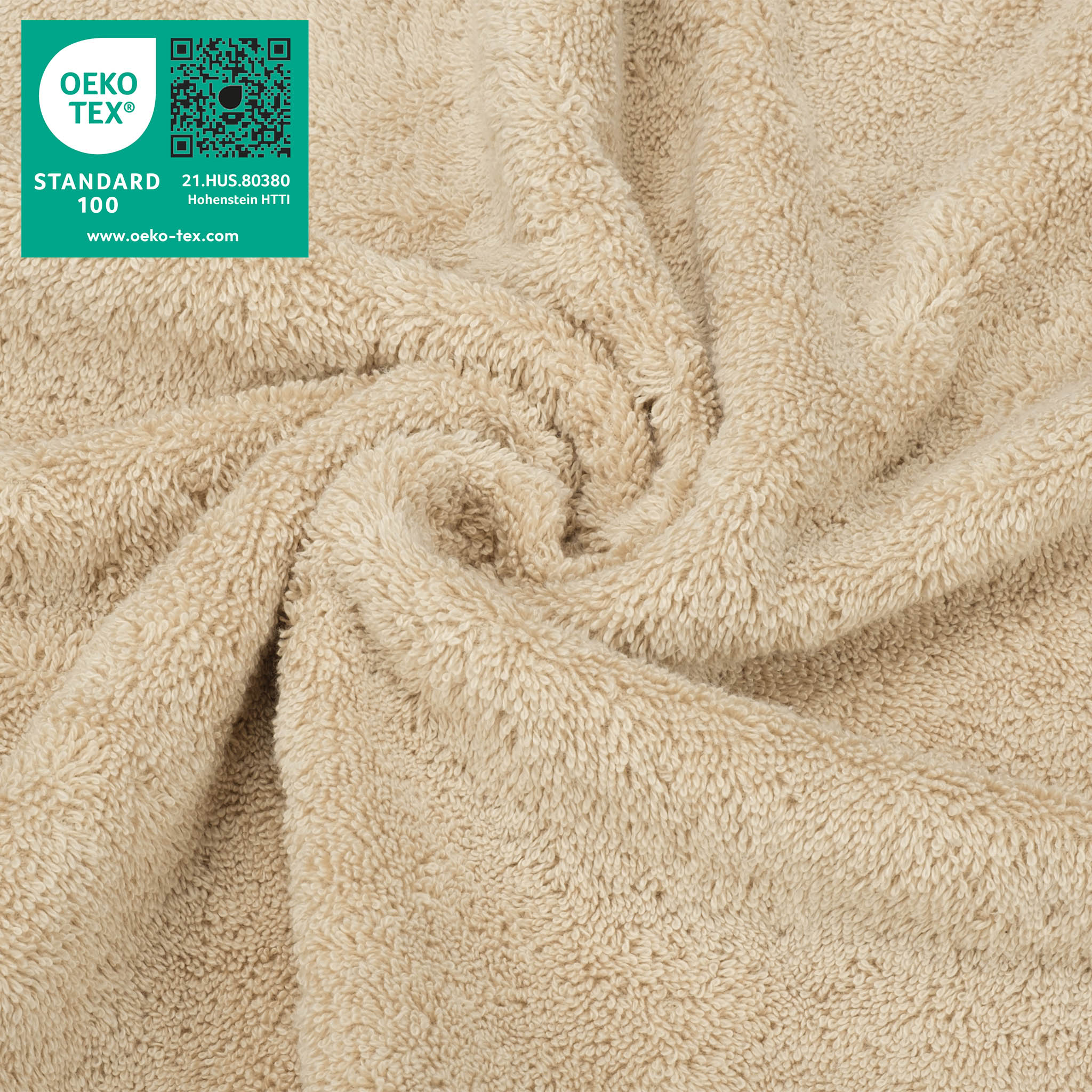  American-softlinen 100% Turkish Cotton 4 Piece Washcloth Set - Wholesale - sand-taupe-3