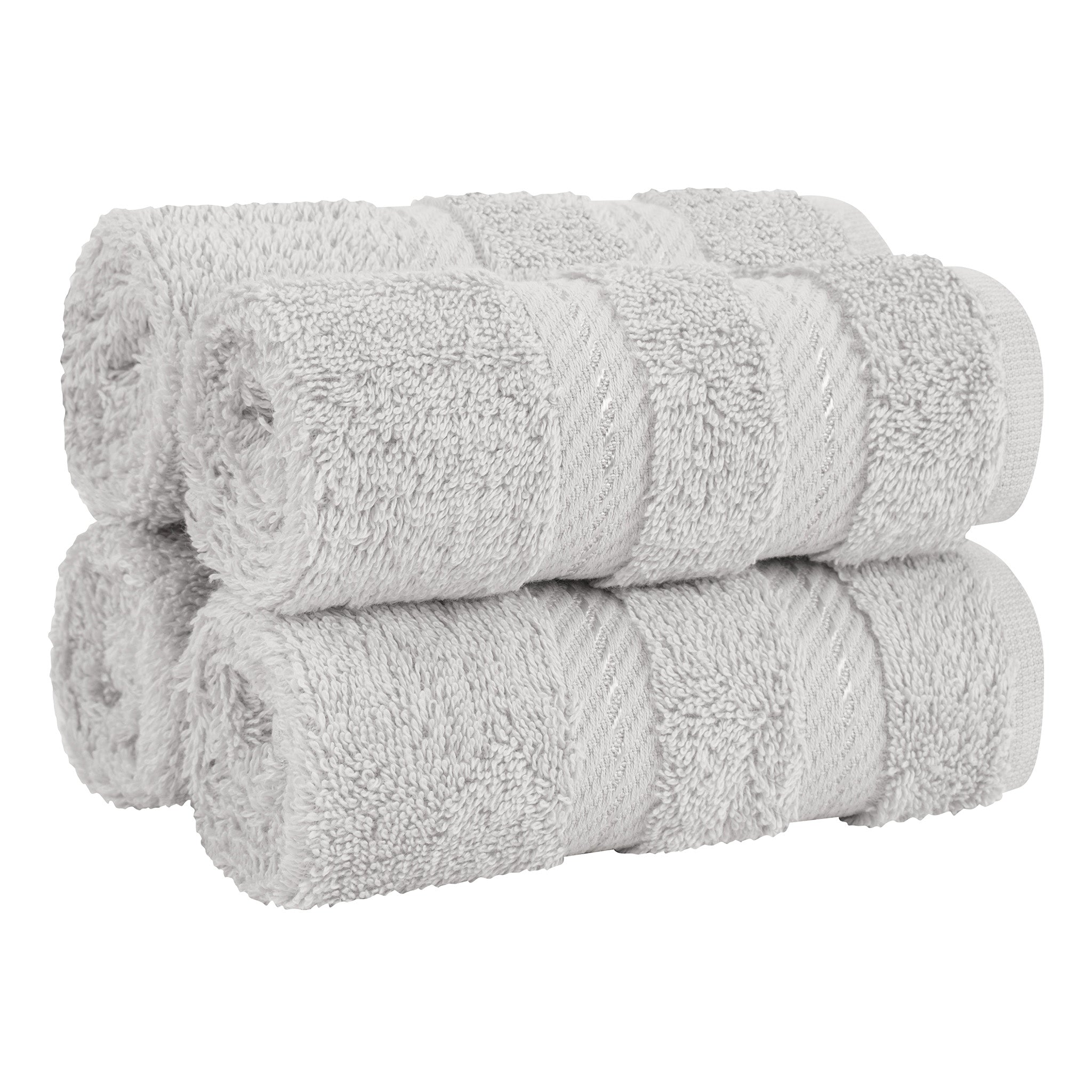 American-softlinen 100% Turkish Cotton 4 Piece Washcloth Set - Wholesale - silver-gray-1