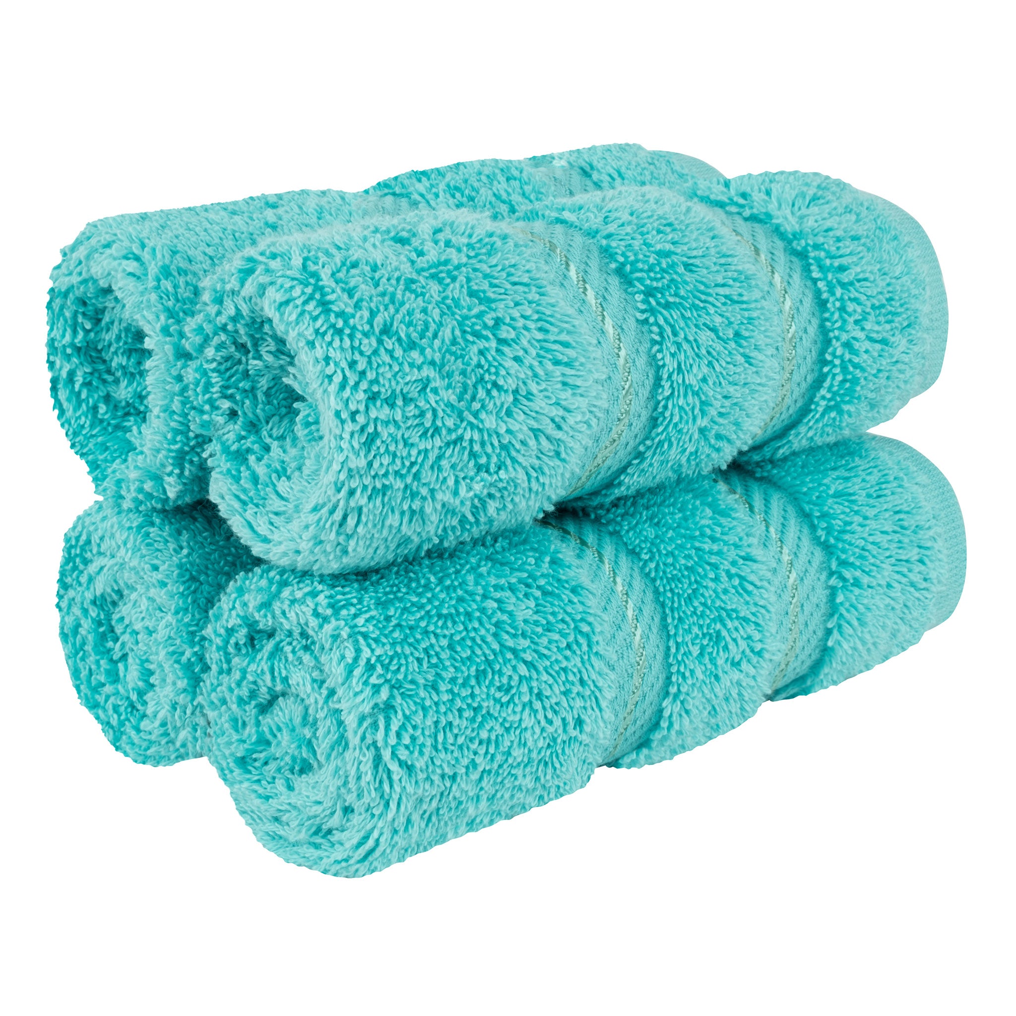  American-softlinen 100% Turkish Cotton 4 Piece Washcloth Set - Wholesale - turquoise-blue-1