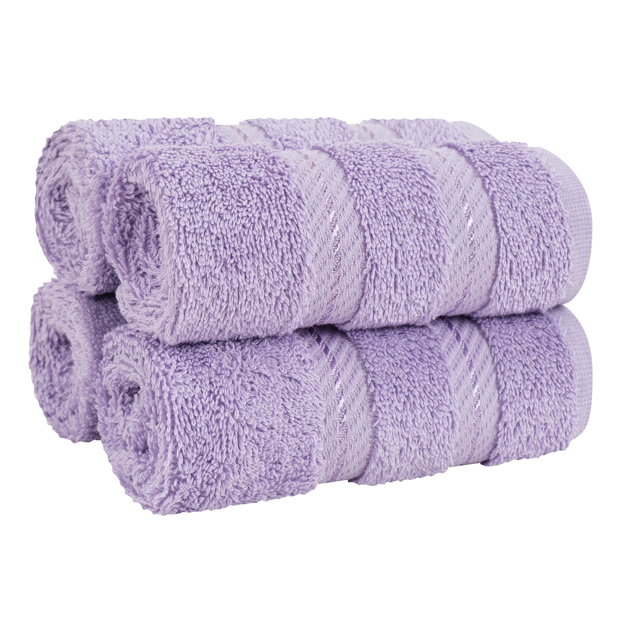 American-softlinen 100% Turkish Cotton 4 Piece Washcloth Set lilac-1