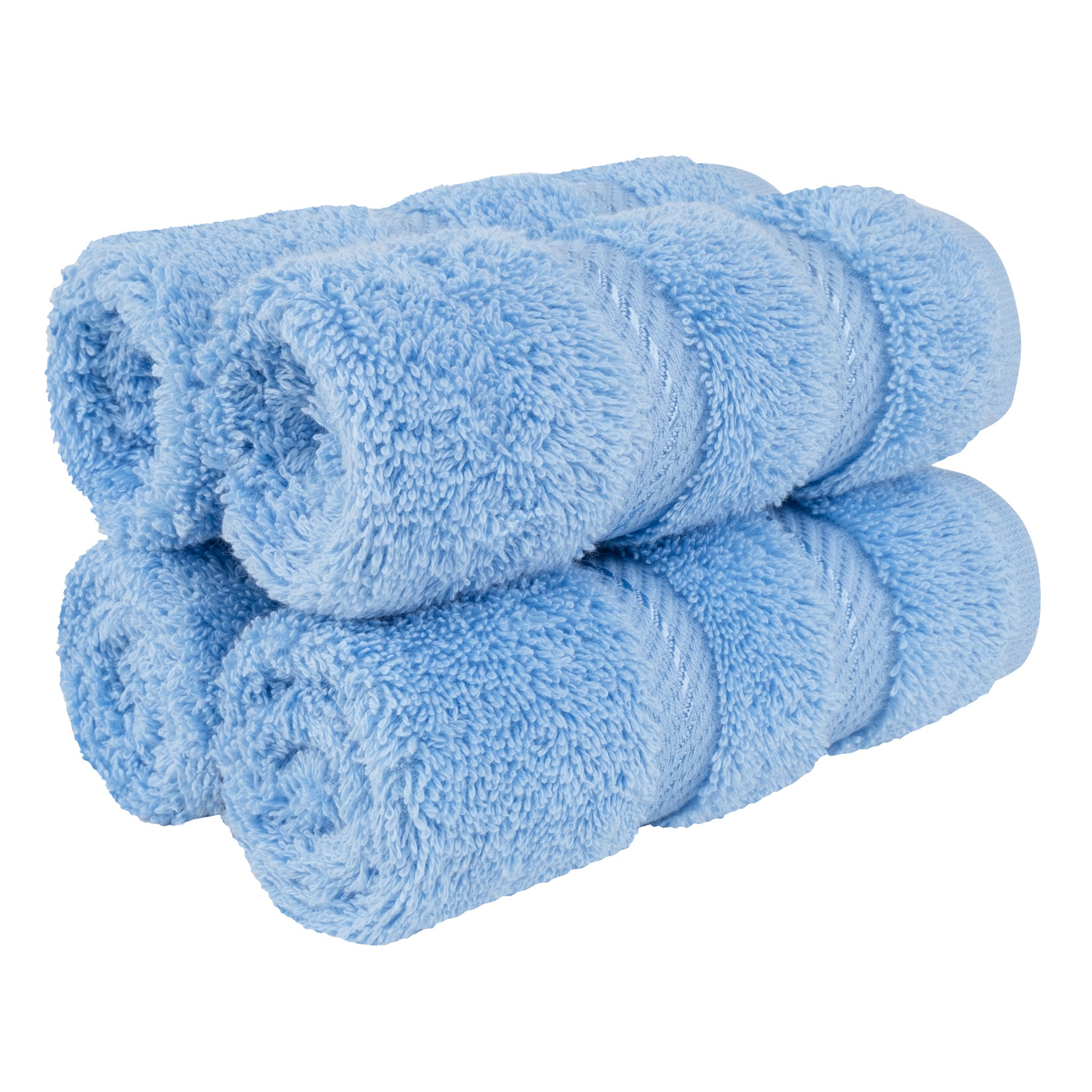 American-softlinen 100% Turkish Cotton 4 Piece Washcloth Set sky-blue-1
