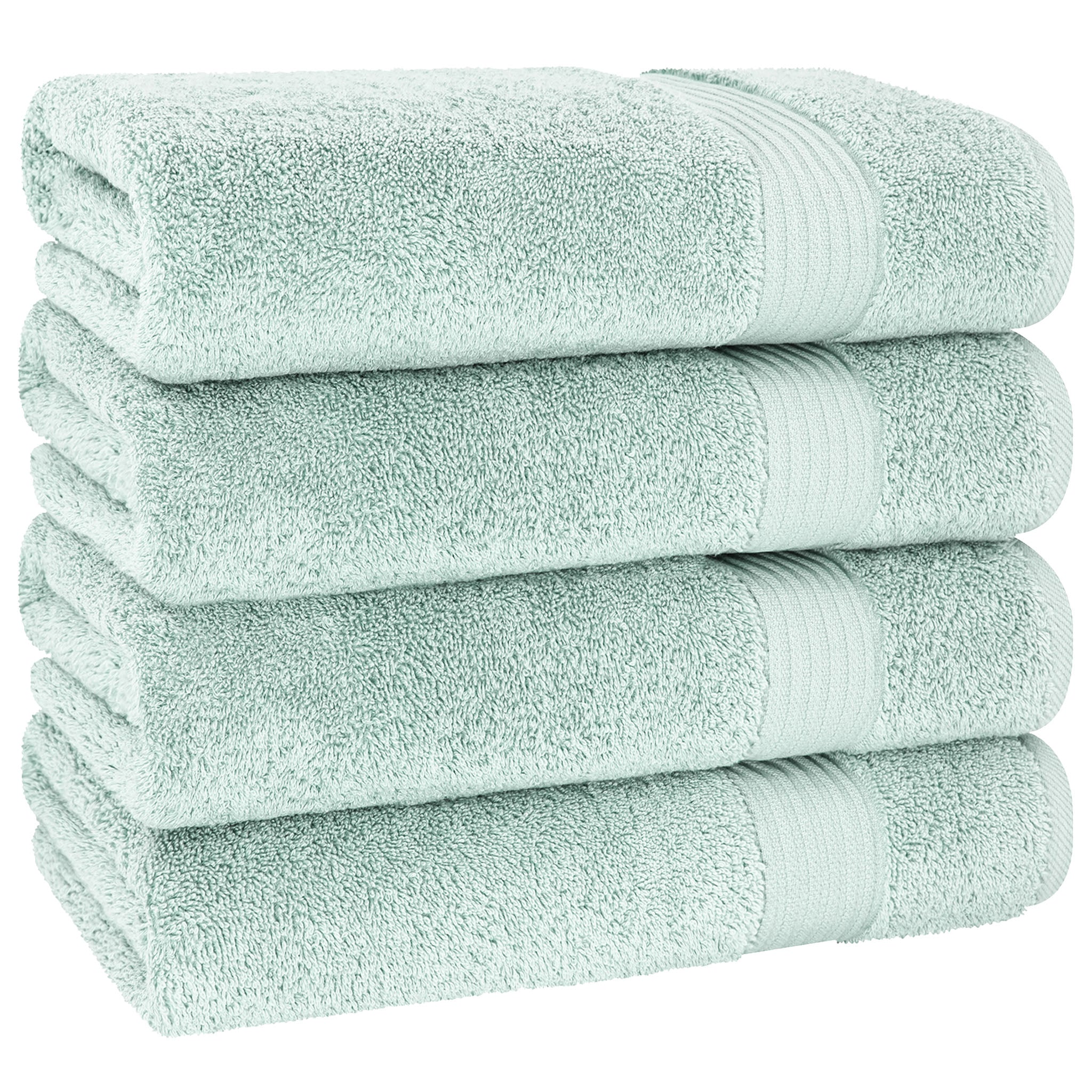 American-softlinen Bekos 100% Cotton Turkish Towels, 4 Piece Bath Towel Set -mint-05