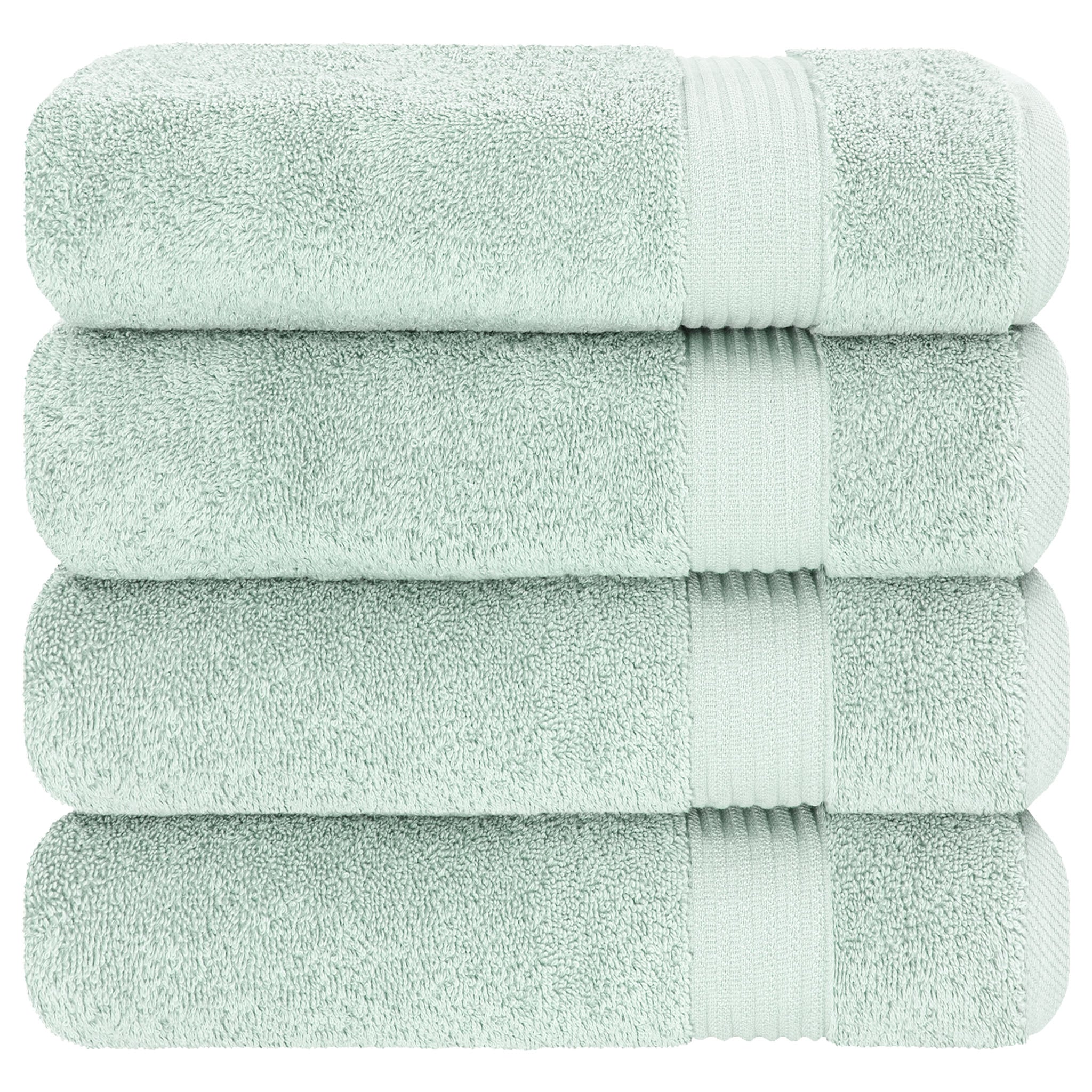American-softlinen Bekos 100% Cotton Turkish Towels, 4 Piece Bath Towel Set -mint-06