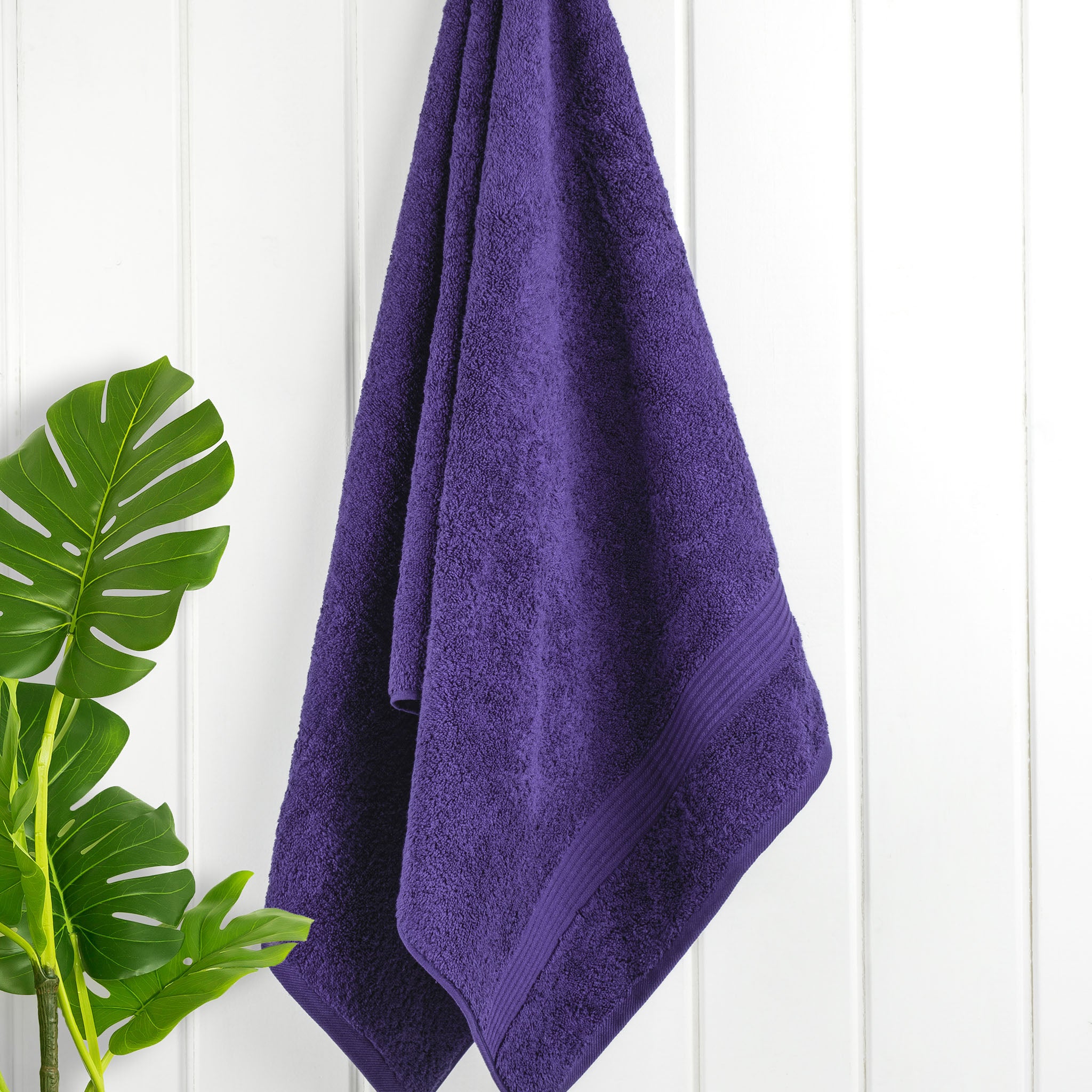 American-softlinen Bekos 100% Cotton Turkish Towels, 4 Piece Bath Towel Set -purple-02