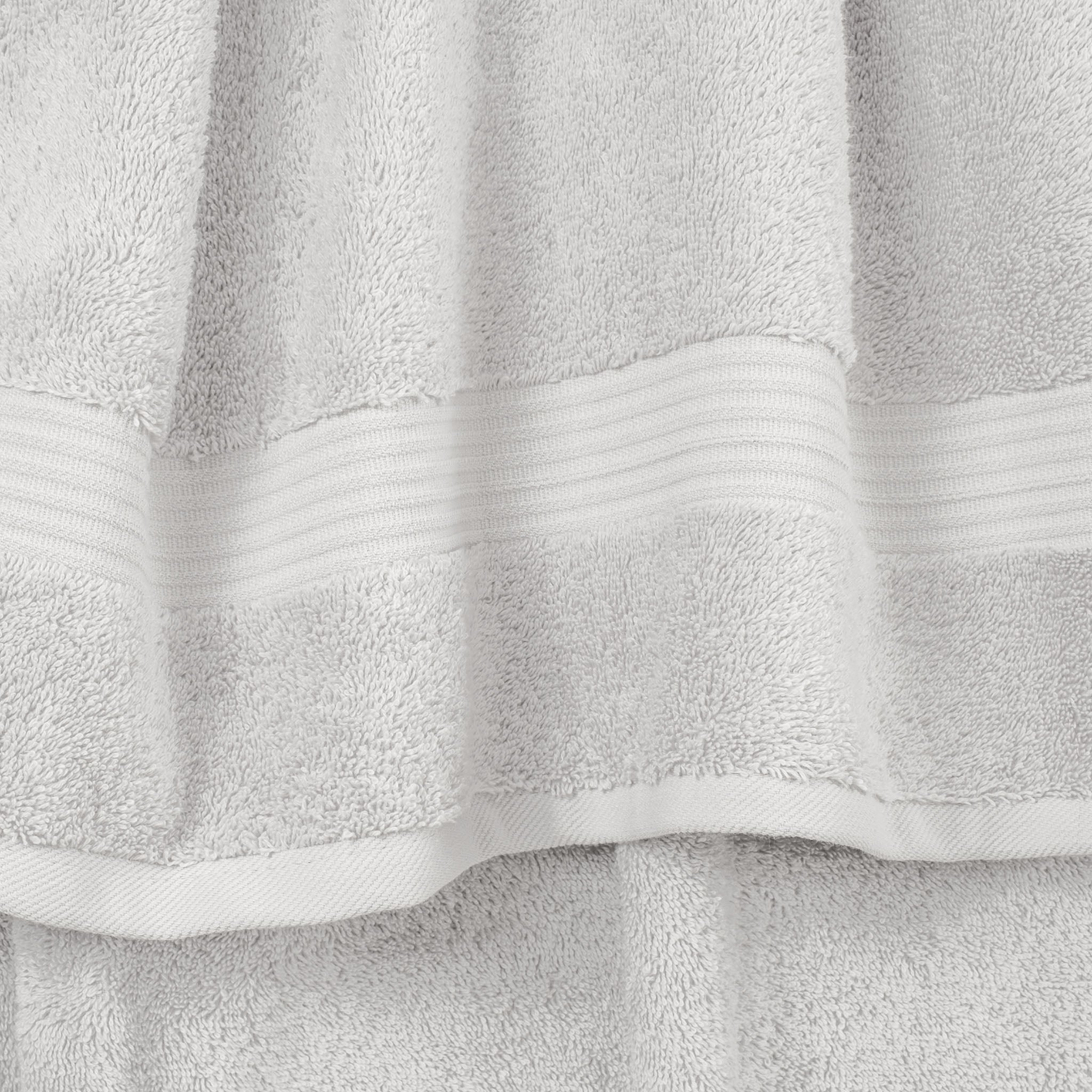 American-softlinen Bekos 100% Cotton Turkish Towels, 4 Piece Bath Towel Set -silver-gray-03