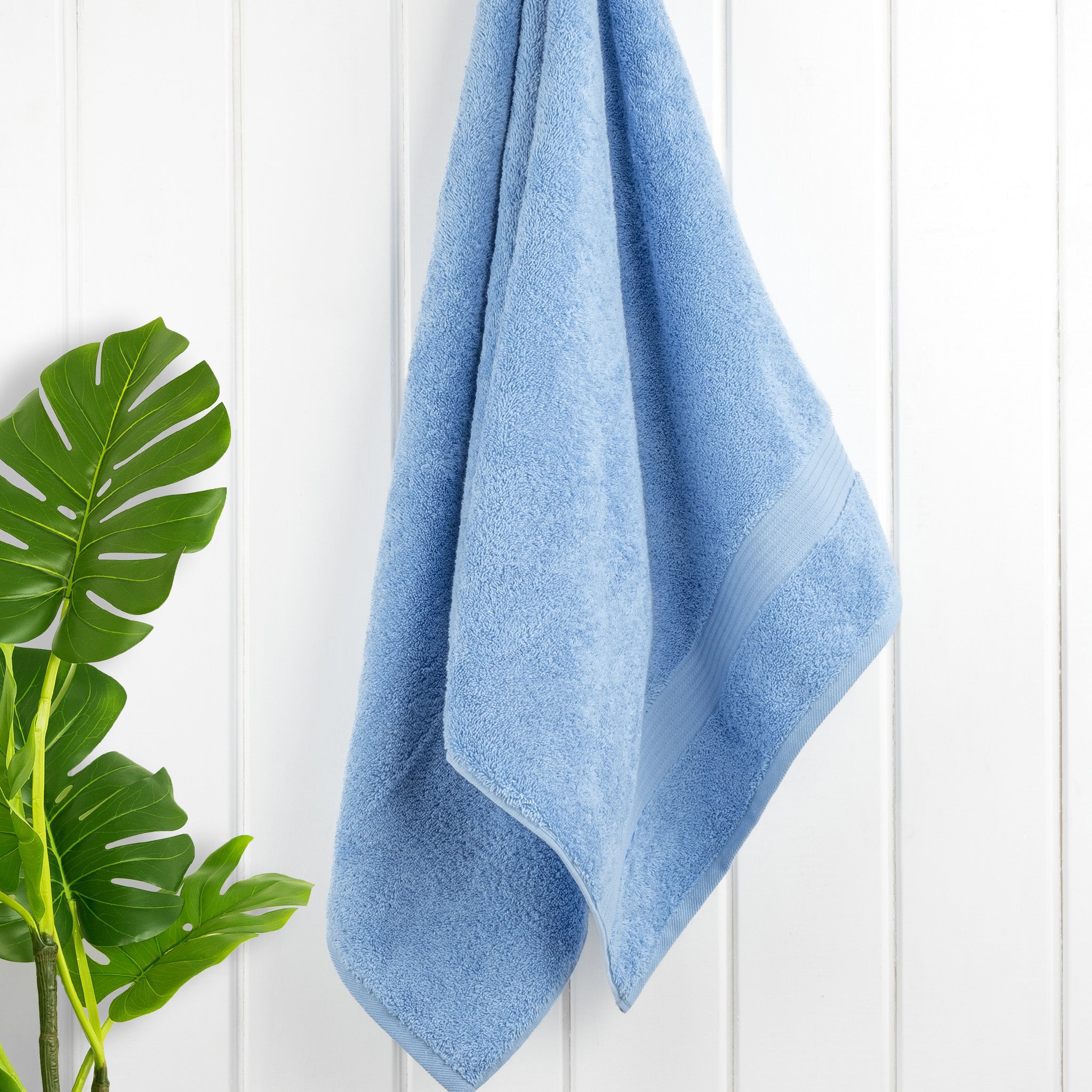 American-softlinen Bekos 100% Cotton Turkish Towels, 4 Piece Bath Towel Set -sky-blue-02