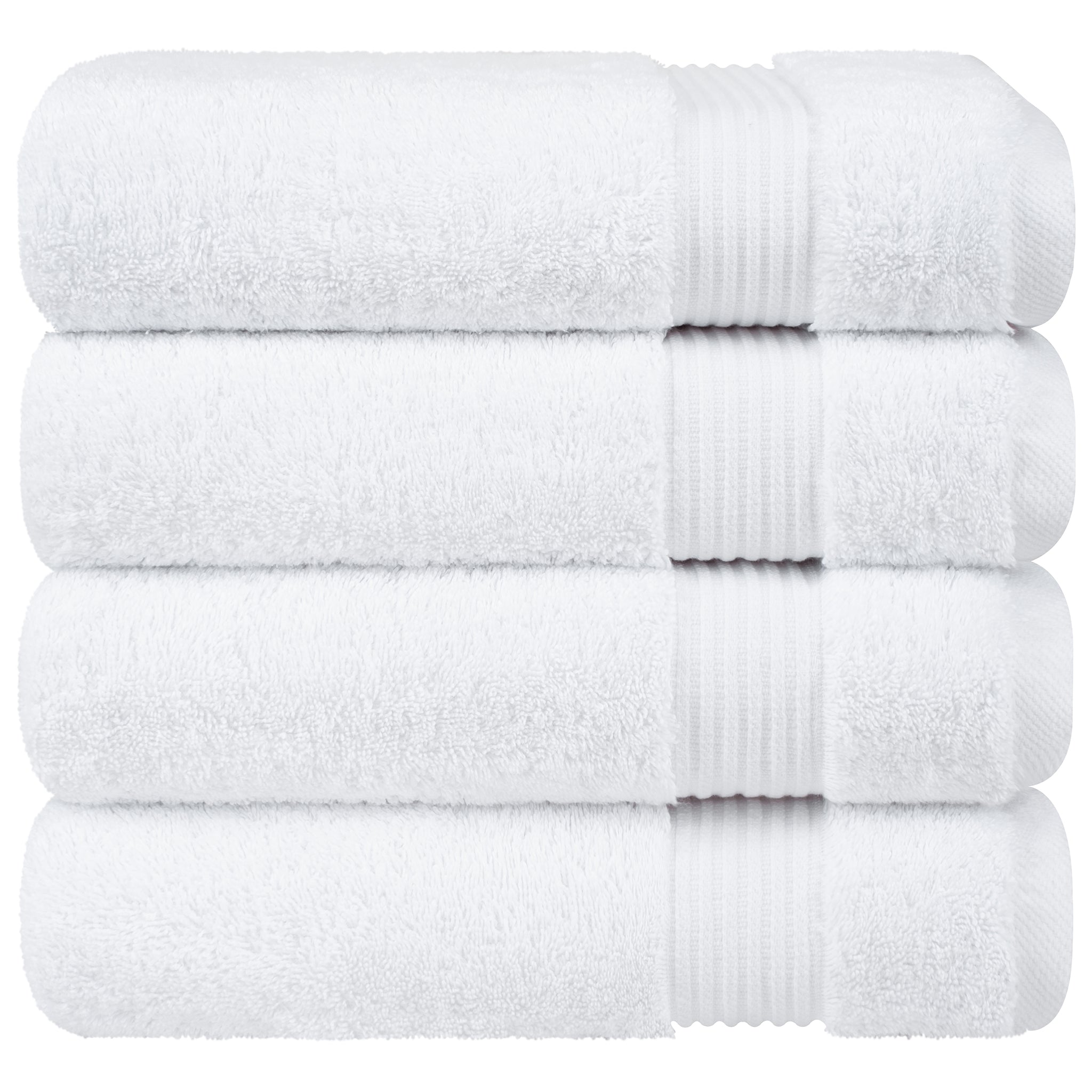 American-softlinen Bekos 100% Cotton Turkish Towels, 4 Piece Bath Towel Set -turquoise-white-06