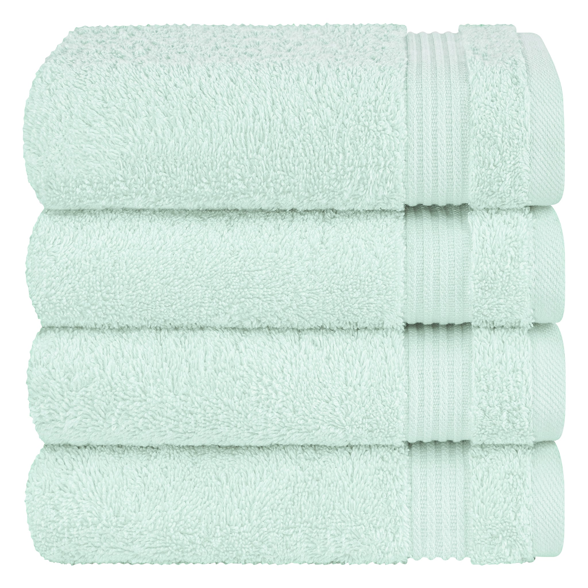 American-softlinen Bekos 100% Cotton Turkish Towels, 4 Piece Hand Towel Set -mint-05