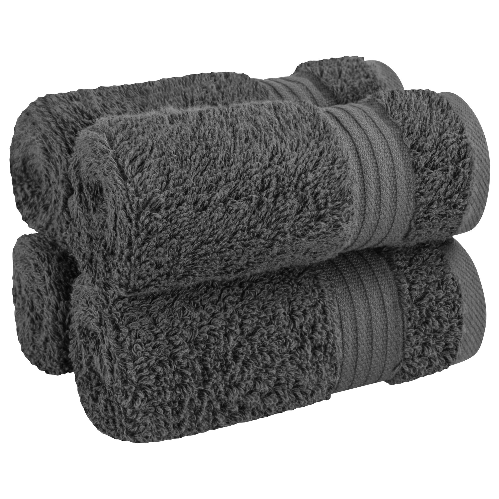 American-softlinen Bekos 100% Cotton Turkish Towels, 4 Piece Washcloth Towel Set -gray-01