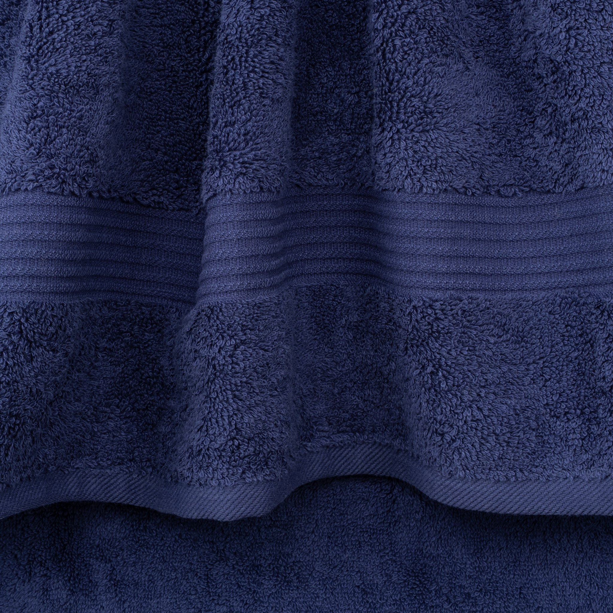 American-softlinen Bekos 100% Cotton Turkish Towels, 4 Piece Washcloth Towel Set -navy-blue-04