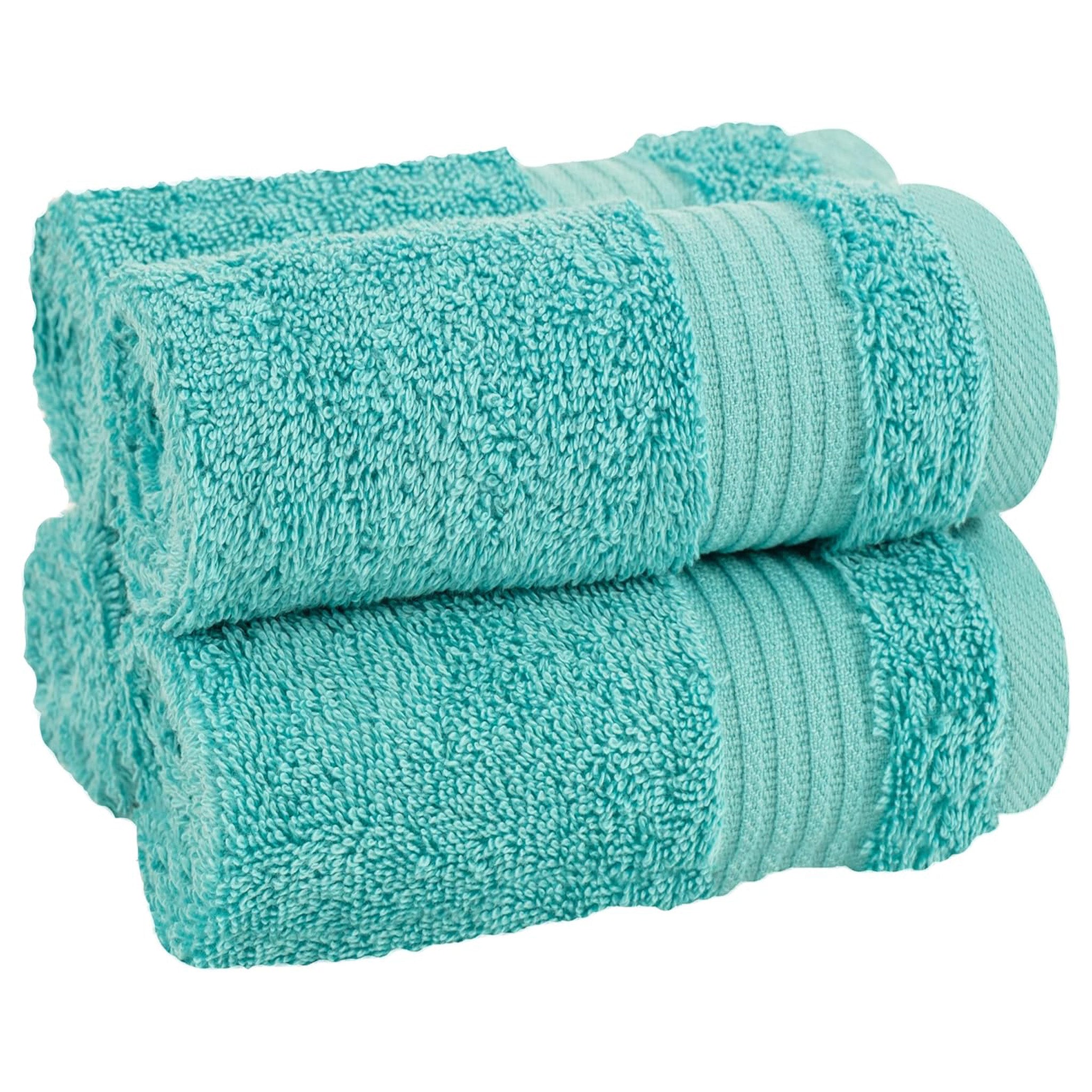 American-softlinen Bekos 100% Cotton Turkish Towels, 4 Piece Washcloth Towel Set -turquoise-blue-01