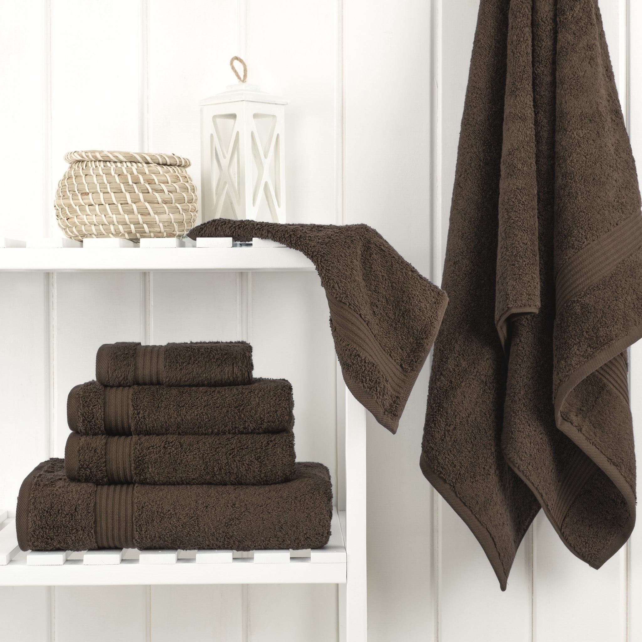 American-softlinen Bekos 100% Cotton Turkish Towels 6 Piece Bath Towel Set -chocolate-brown-02