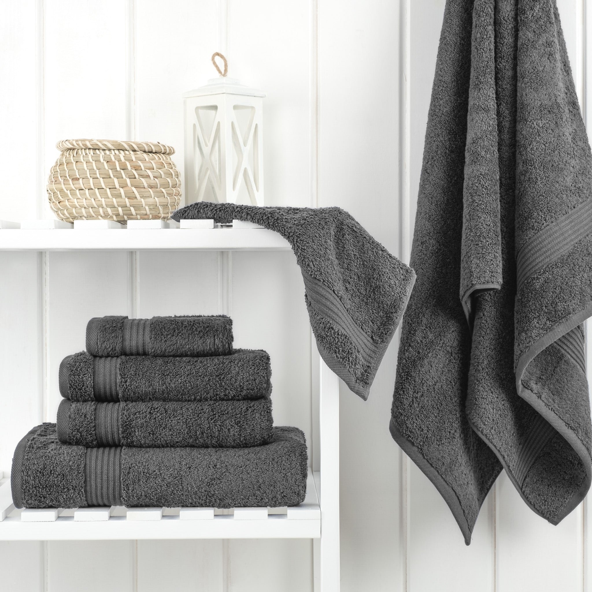 American-softlinen Bekos 100% Cotton Turkish Towels 6 Piece Bath Towel Set -gray-02