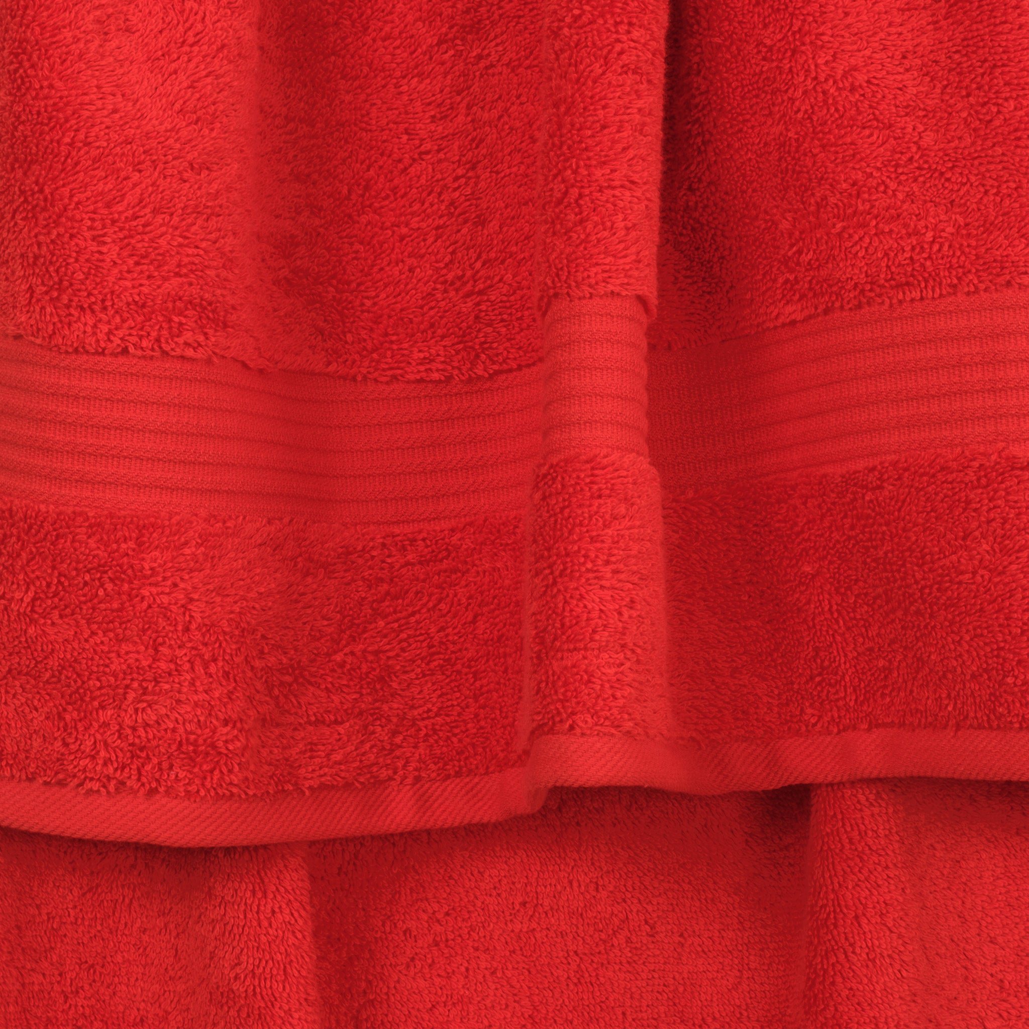 American-softlinen Bekos 100% Cotton Turkish Towels 6 Piece Bath Towel Set -red-03
