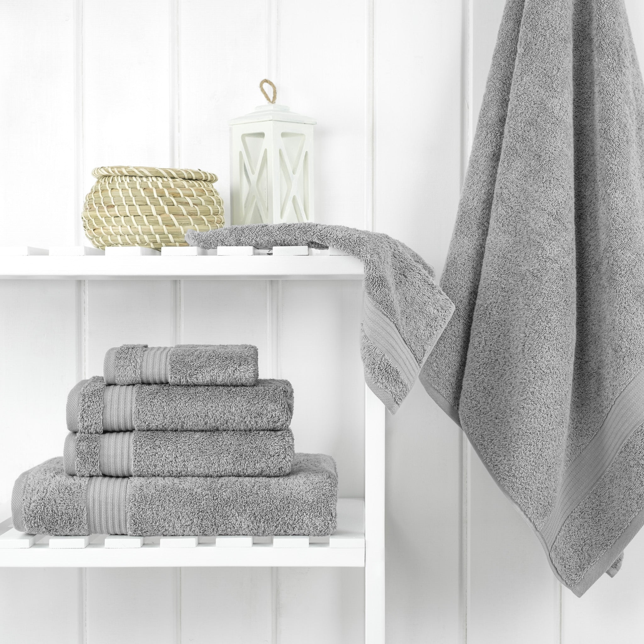 American-softlinen Bekos 100% Cotton Turkish Towels 6 Piece Bath Towel Set -rockridge-gray-02
