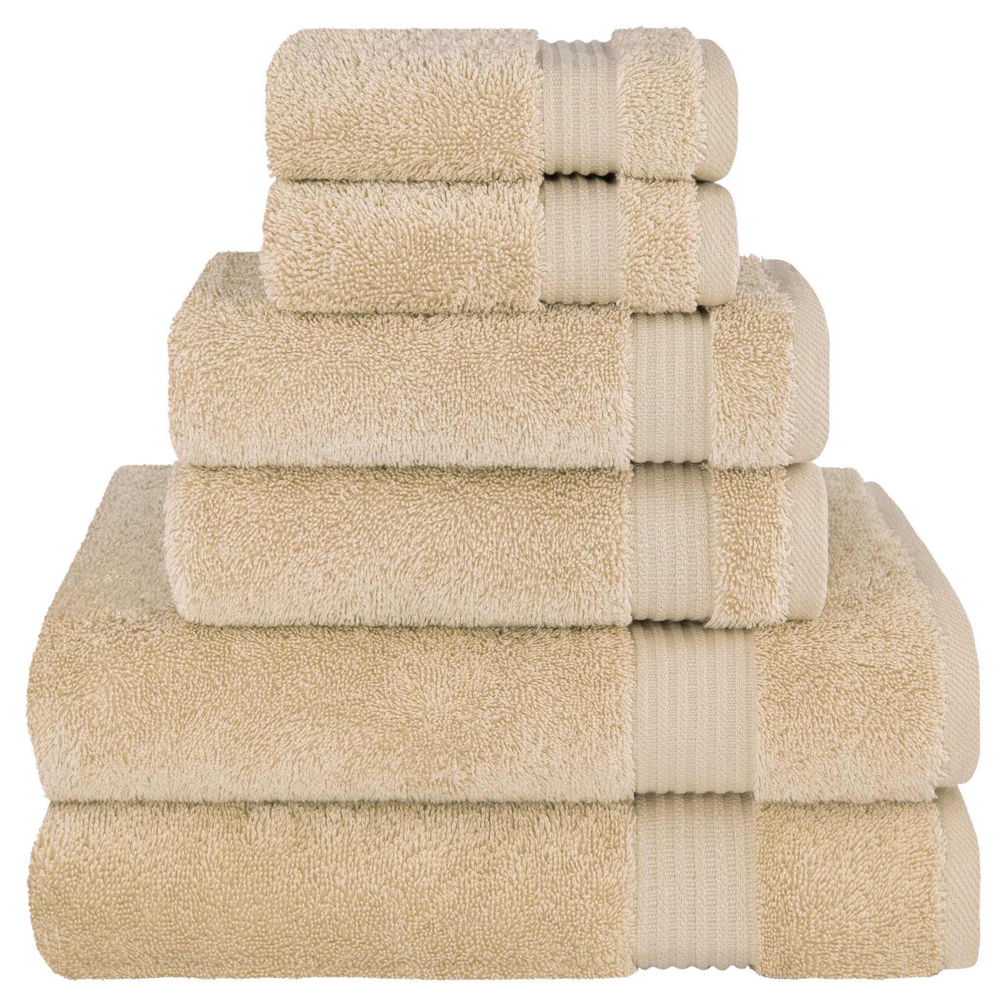 American-softlinen Bekos 100% Cotton Turkish Towels 6 Piece Bath Towel Set -sand-taupe-01
