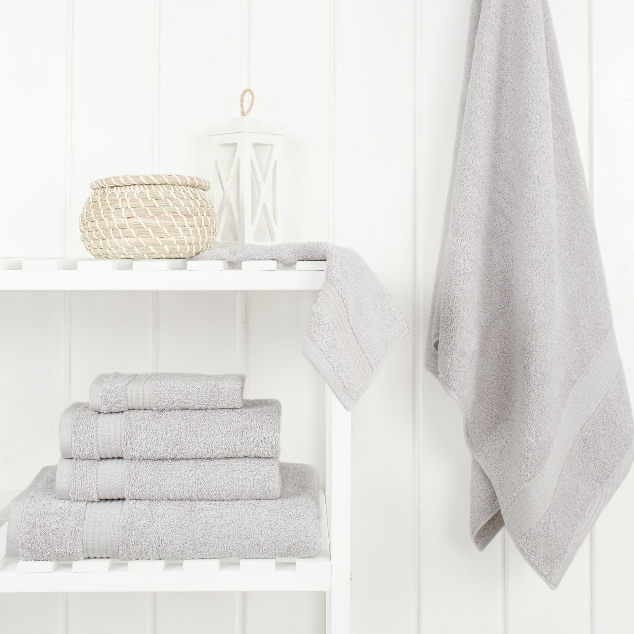 American-softlinen Bekos 100% Cotton Turkish Towels 6 Piece Bath Towel Set -silver-gray-02